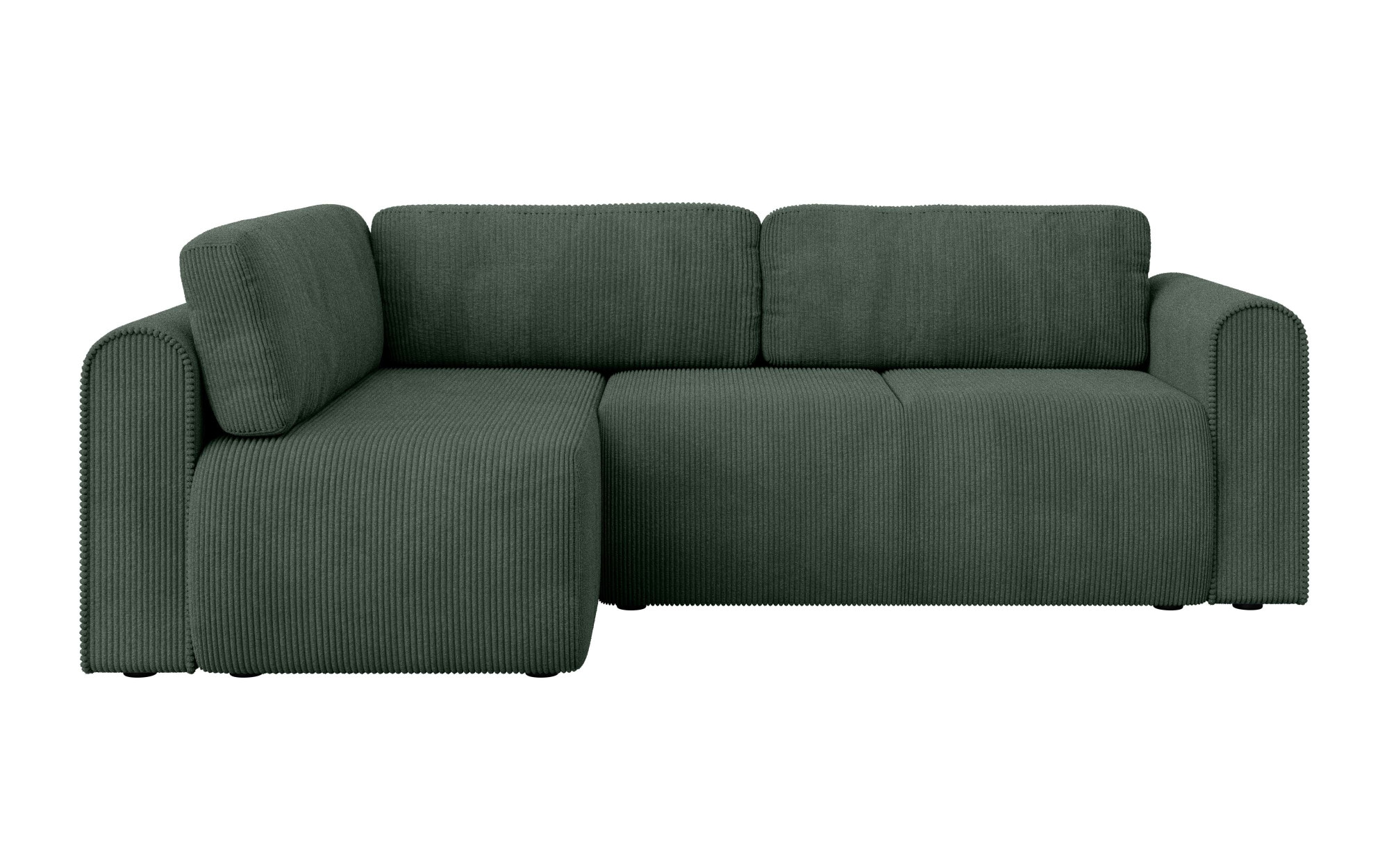 INOSIGN Ecksofa »Zacharia wahlweise Schlafsofa mit Bettkasten, B/T/H 250/166/86 cm«, L-Form mit Wellenunterfederung, Ottomane rechts oder links bestellbar