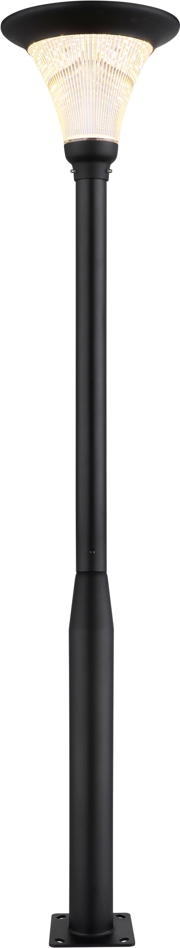 GLOBO LIGHTING LED Solarleuchte »SOLARLEUCHTE ALUMINIUM DRUCKGUSS GRAU, 1XLED« LED-Modul 1 Stk. warmweiß - kaltweiß Solar Garten Terrasse Außenbeleuchtung Dekoleuchten