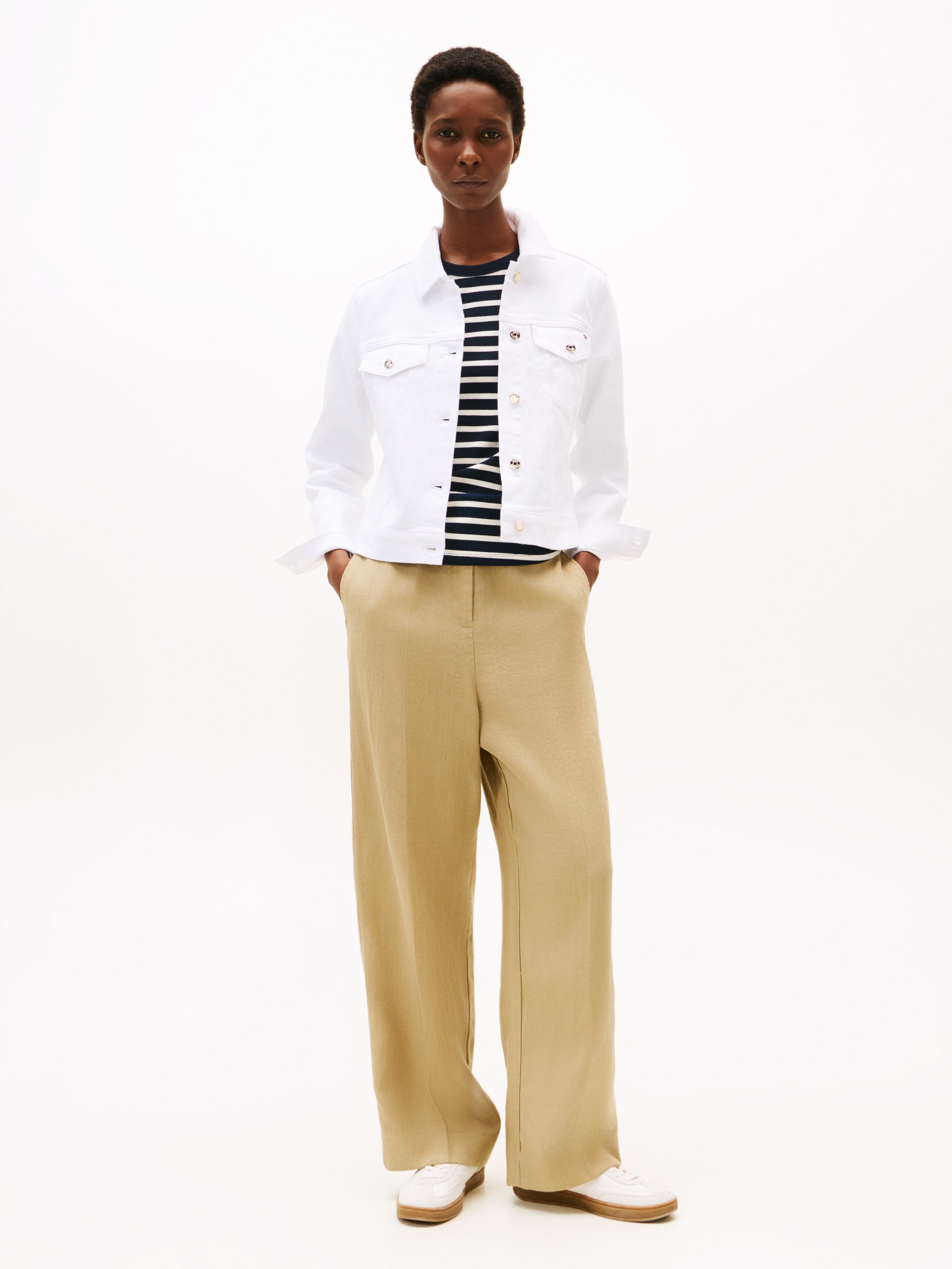 Tommy Hilfiger Jeansjacke »DNM SLIM JACKET WHITE« mit vielseitigem Design
