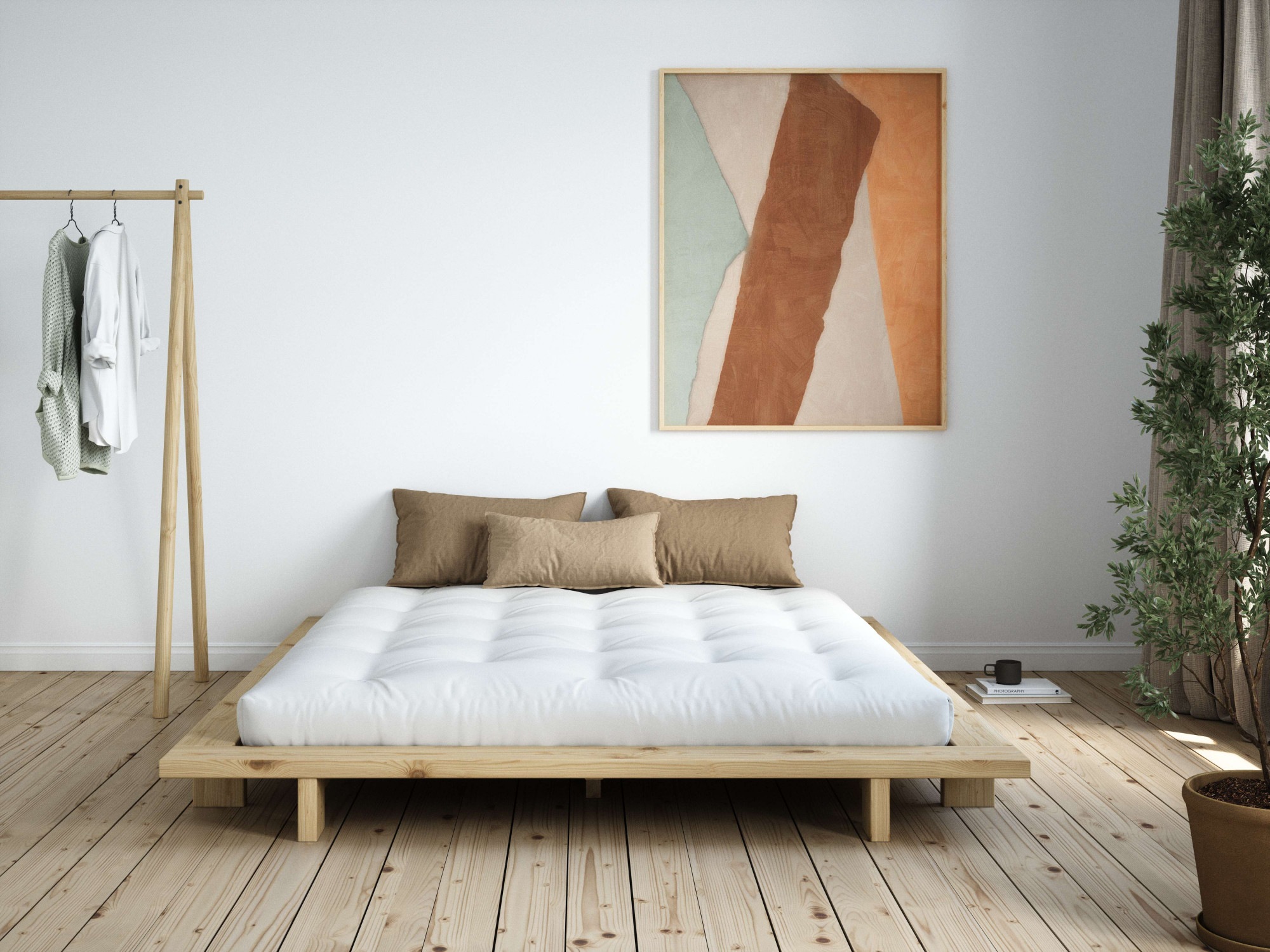 Karup Design Bettgestell »JAPAN BED, FSC®-zertifiziertem Massivholz Futonbe günstig online kaufen