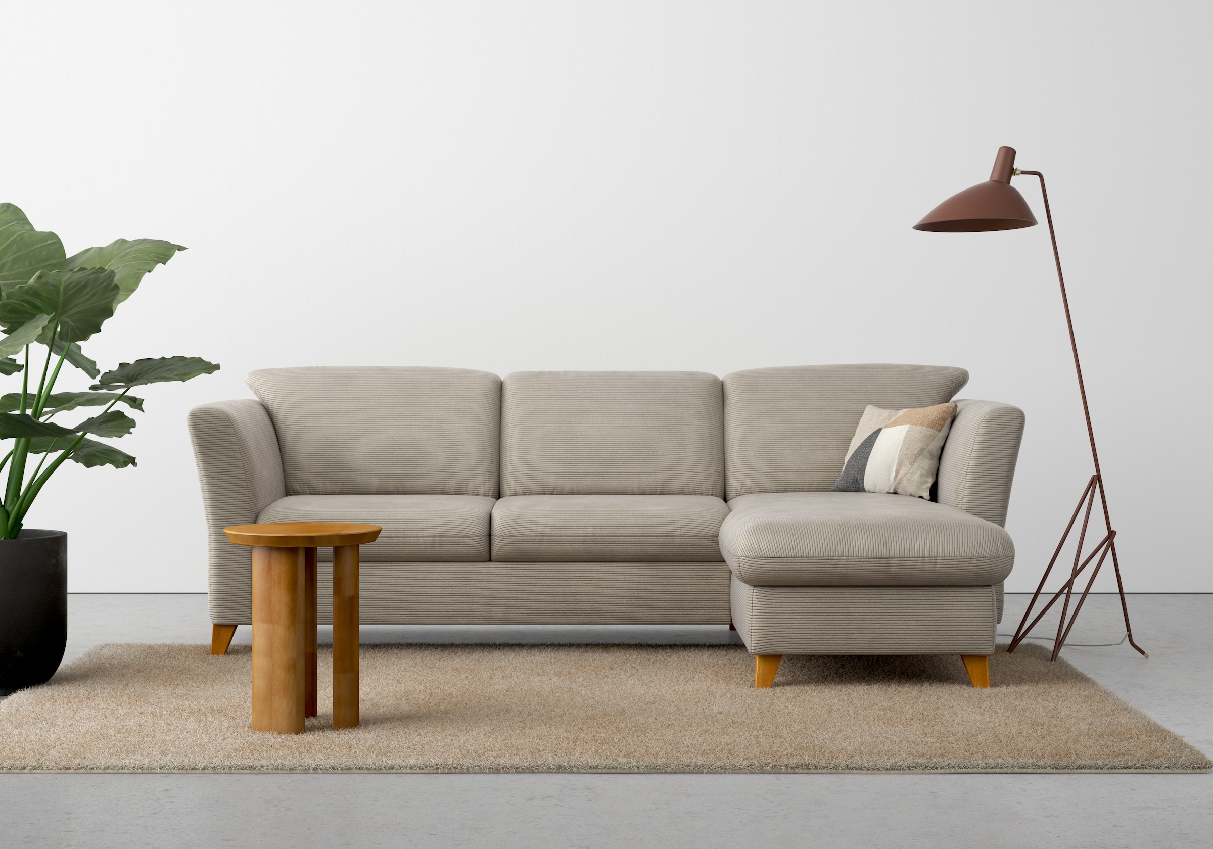 Home affaire Ecksofa »Trelleborg L-Form« wahlweise mit Bettfunktion und Bettkasten, inkl. Federkern-Polsterung