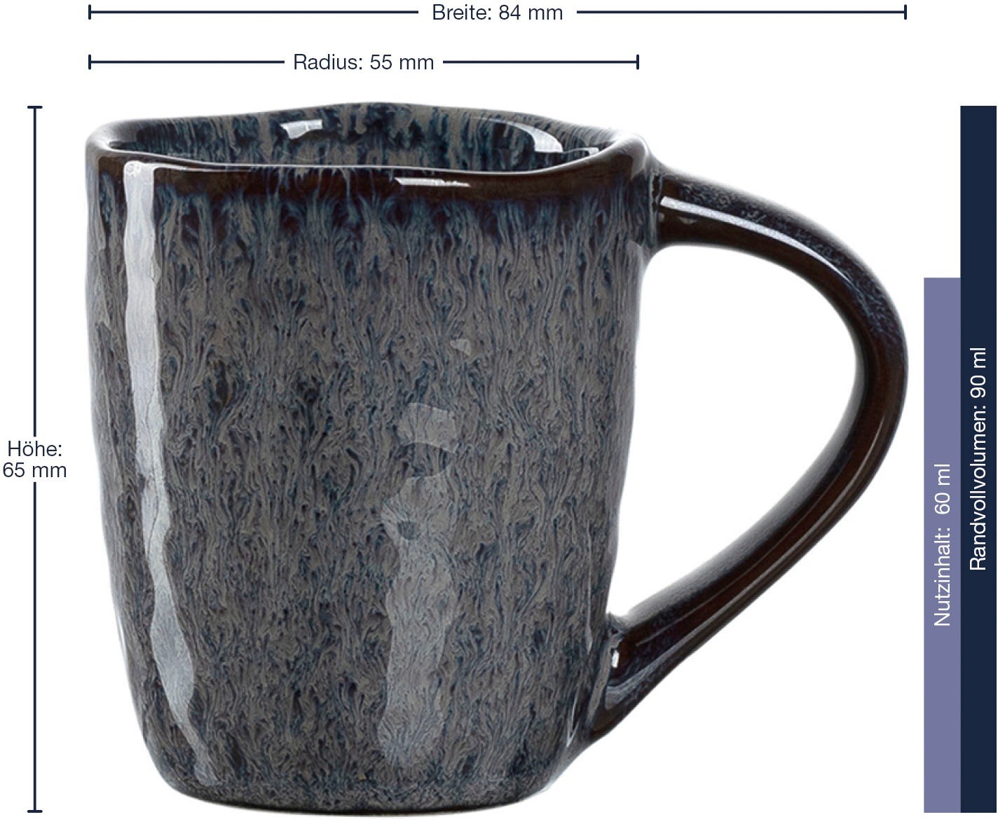LEONARDO Espressotasse »MATERA«, (Set, 4 tlg.), 90 ml, 4-teilig