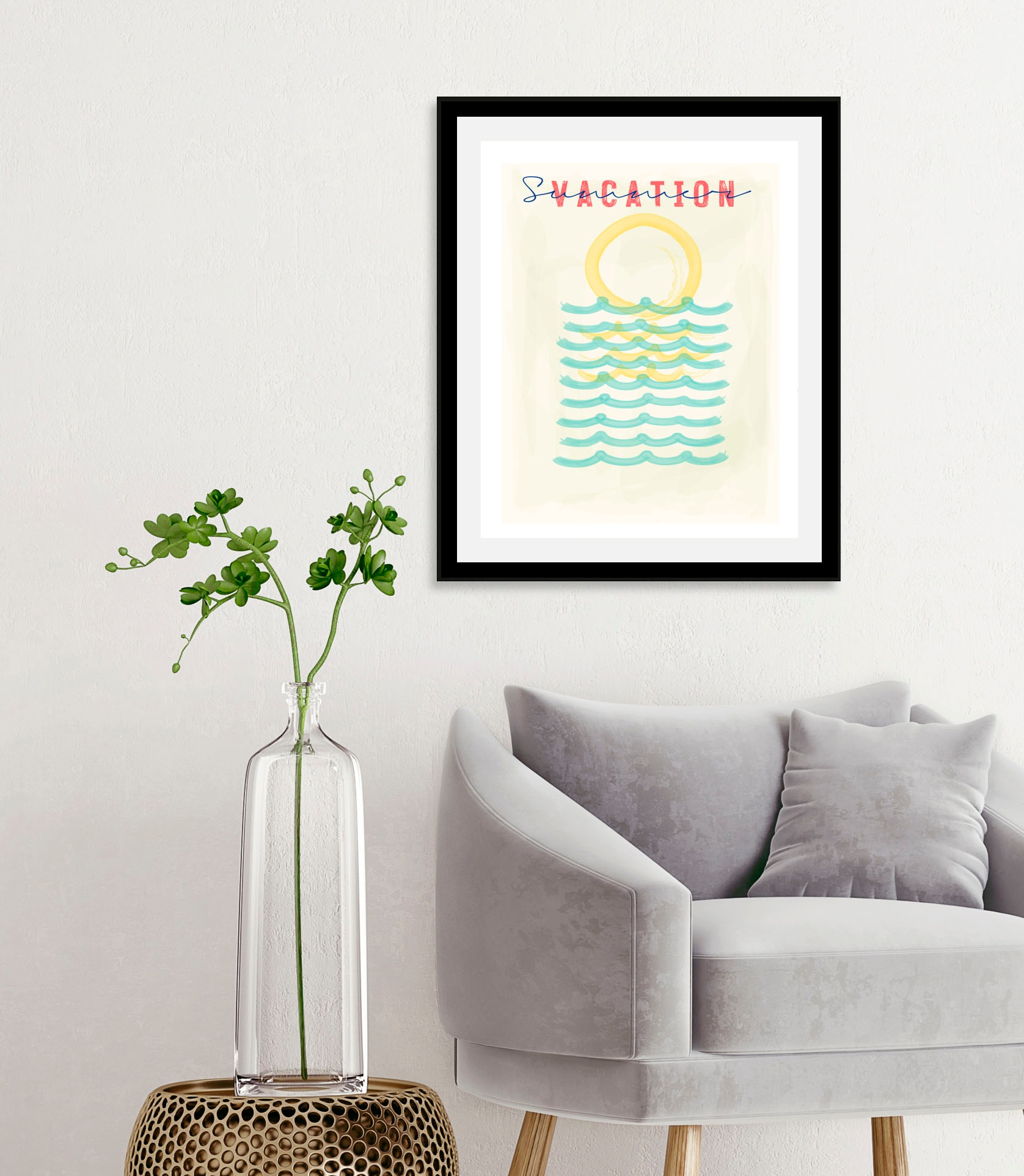queence Bild »Vacation«, Schriftzüge-Schriftzug-Sprüche & Texte-Motivations günstig online kaufen