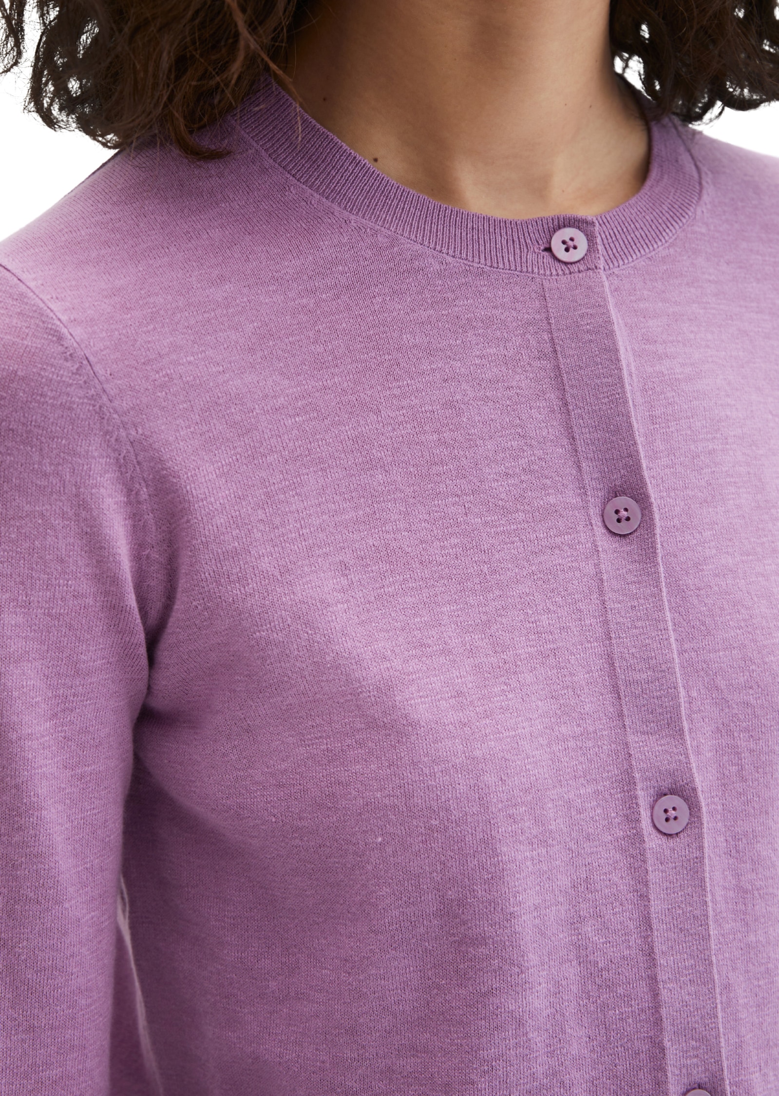 Marc O'Polo Cardigan regular aus Organic Cotton-Leinen-Mix