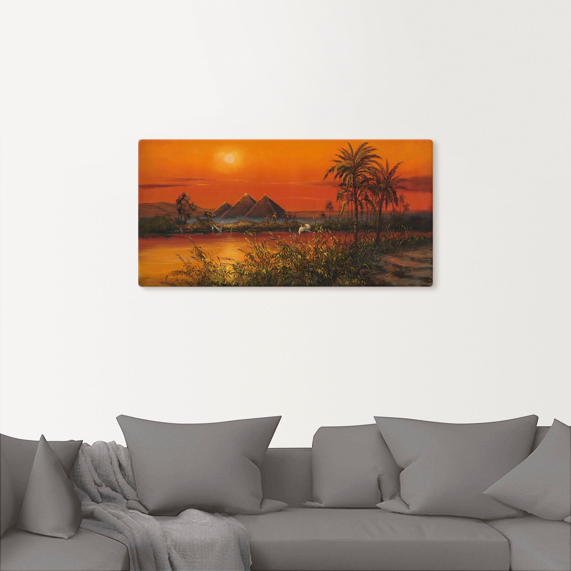 Artland Wandbild »Pyramiden«, Afrika, (1 St.), als Alubild, Leinwandbild, W günstig online kaufen