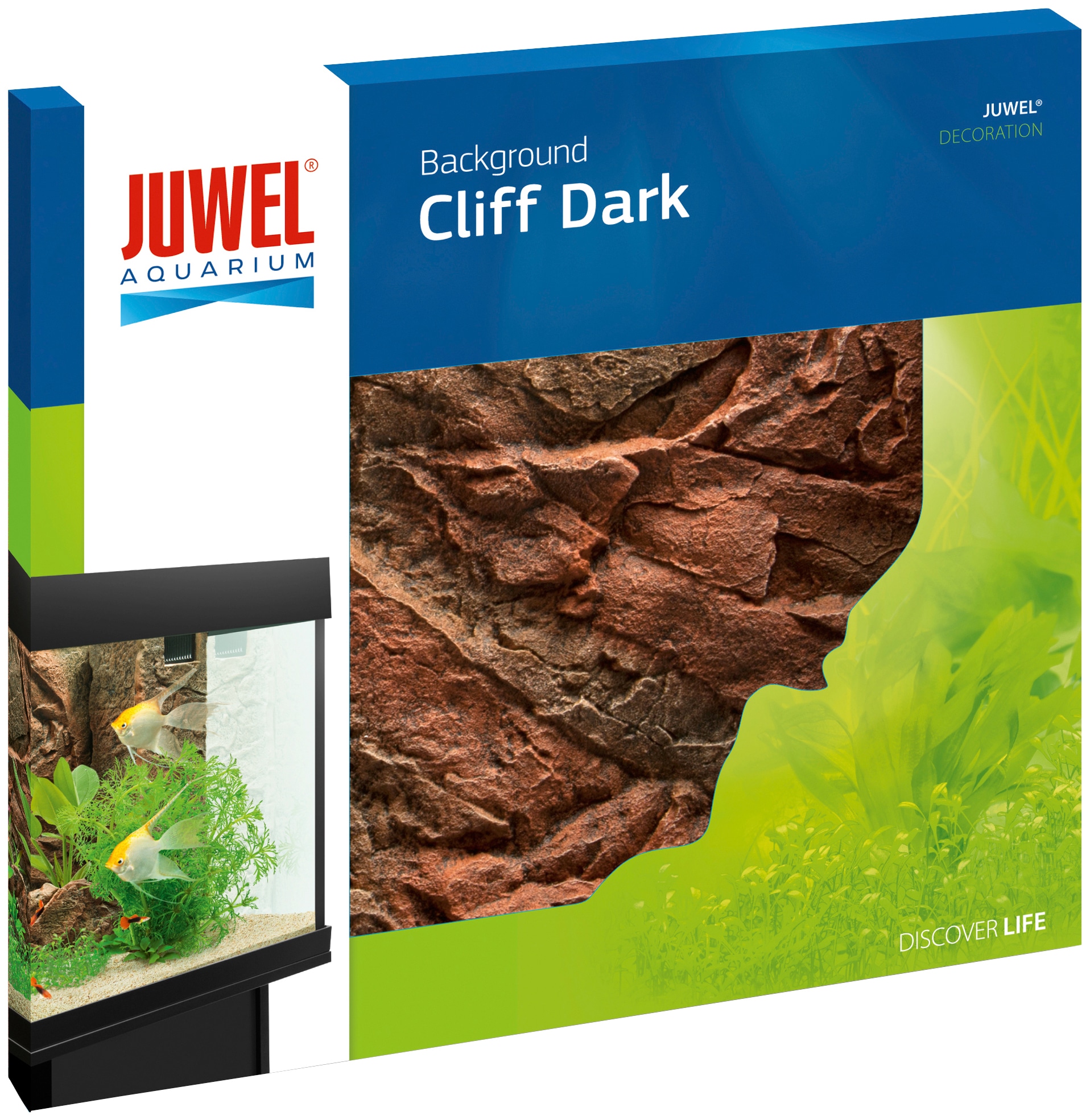AQUARIEN bestellen JUWEL cm 55x61,5 Aquarienrückwand online »Cliff BxH: Dark«,