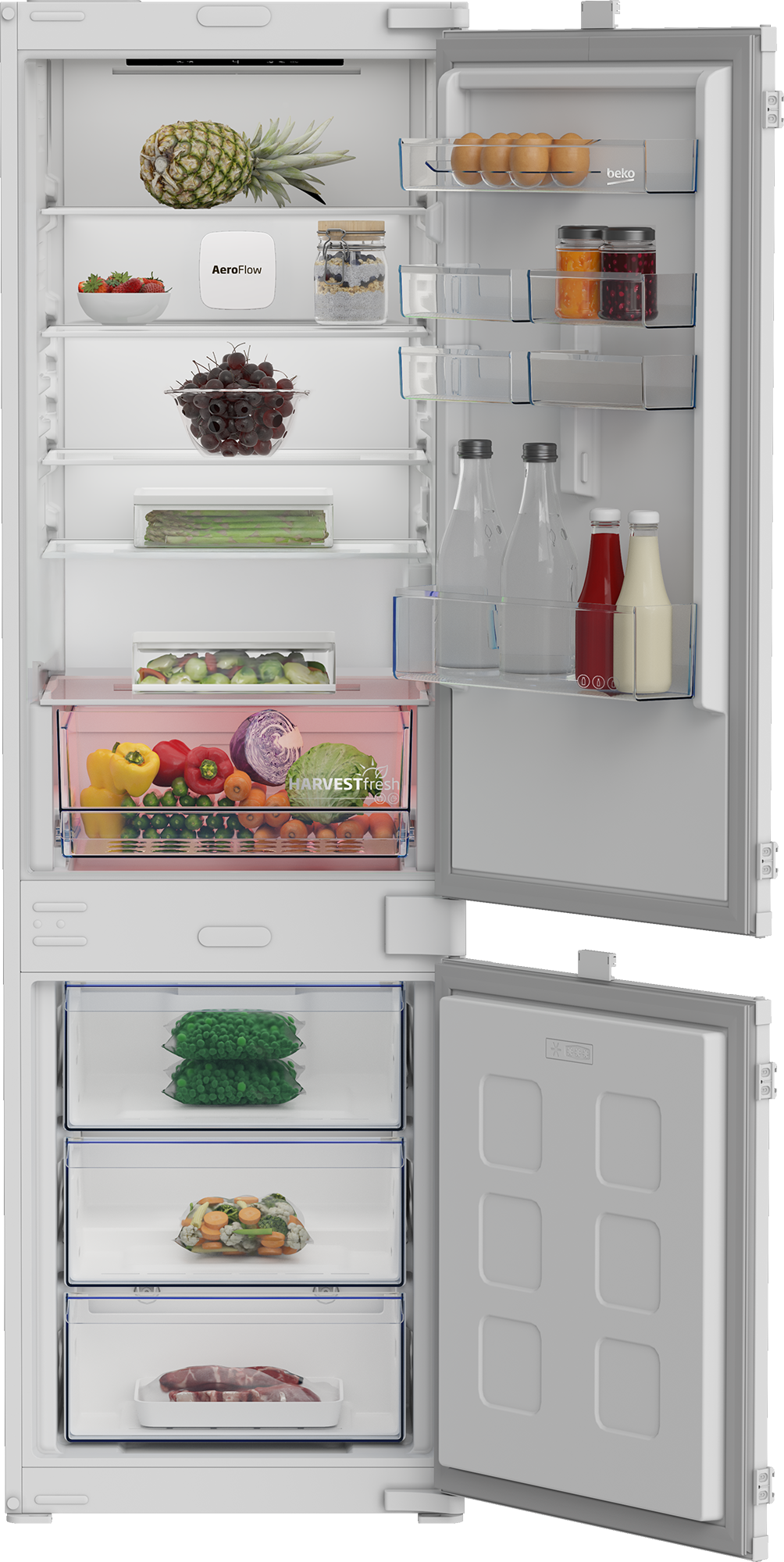 BEKO Einbaukühlgefrierkombination »B3BCNA294HS 7525320002« 177,5 cm hoch 54 cm breit