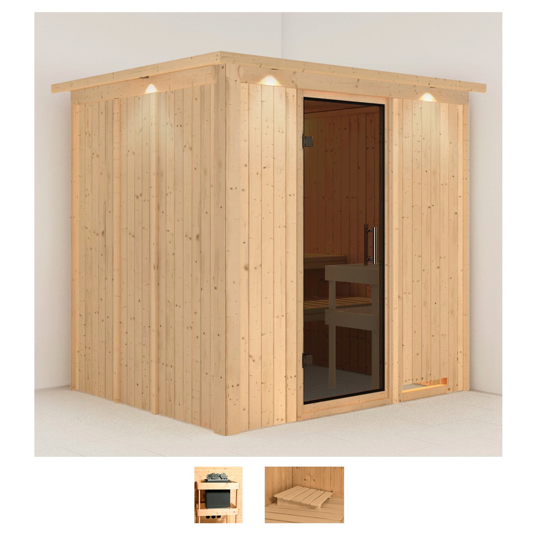 Karibu Sauna »Sodin« Set, ohne Ofen günstig online kaufen