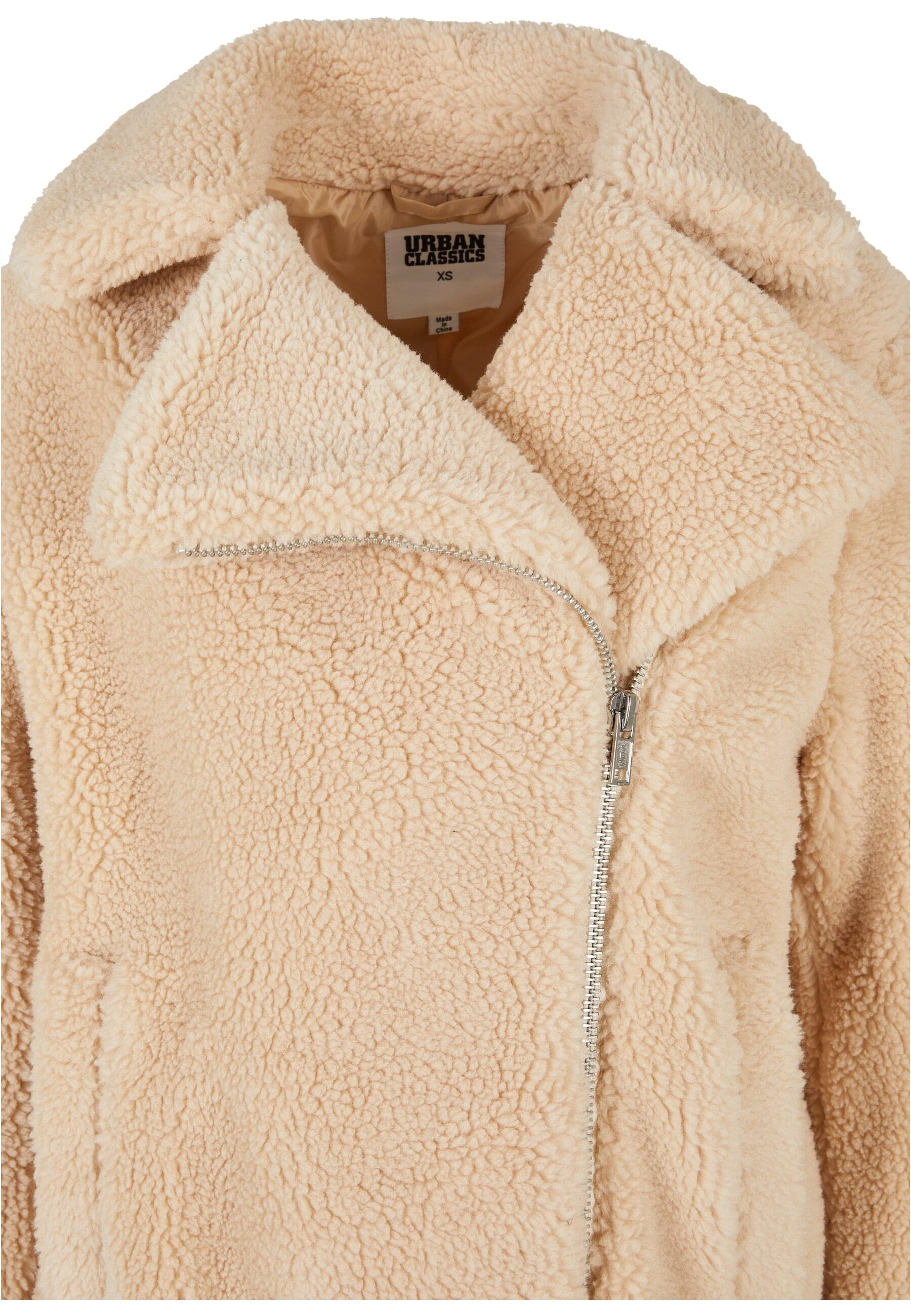 URBAN CLASSICS Winterjacke »Urban Classics Damen Ladies Sherpa Biker Jacket« 1 Stk. tlg. ohne Kapuze