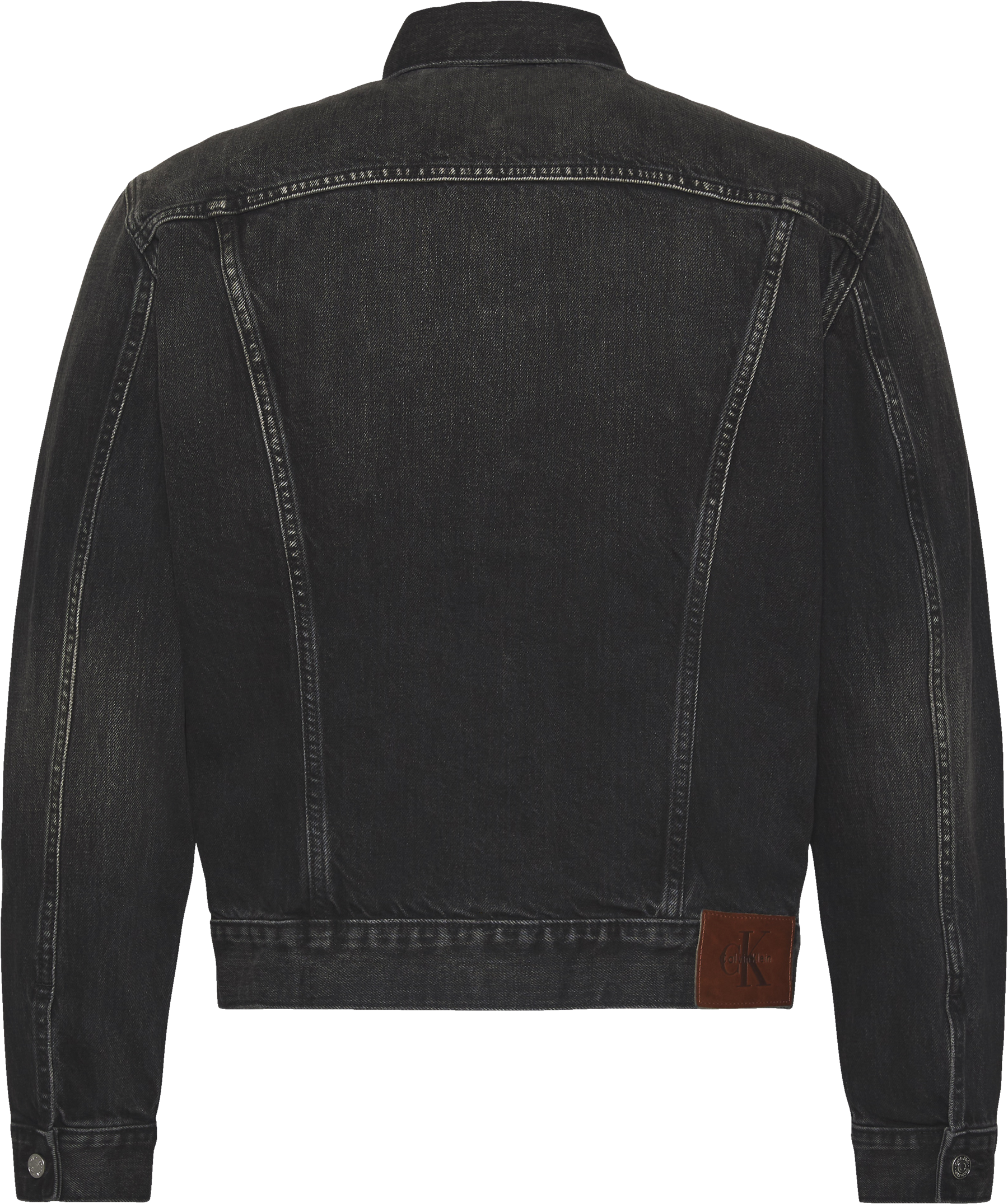 Calvin Klein Jeans Jeansjacke ohne Kapuze Regular fit mit Rundhalsausschnitt