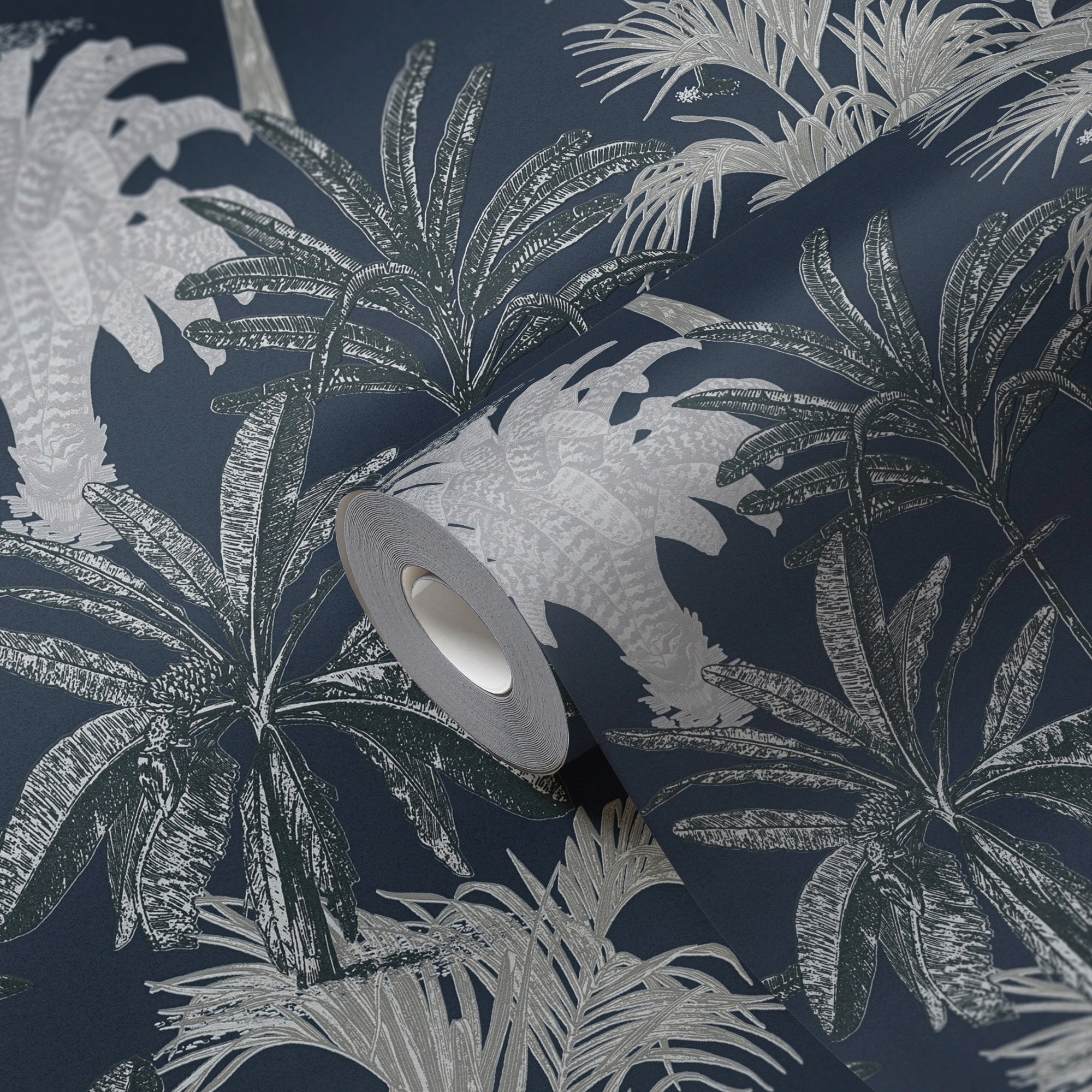 METROPOLIS BY MICHALSKY LIVING Vliestapete »Change is good, Tropical Tale«, floral-botanisch-tropisch, Designertapete Tapete Palmen Tapeten Wohnzimmer Schlafzimmer Küche