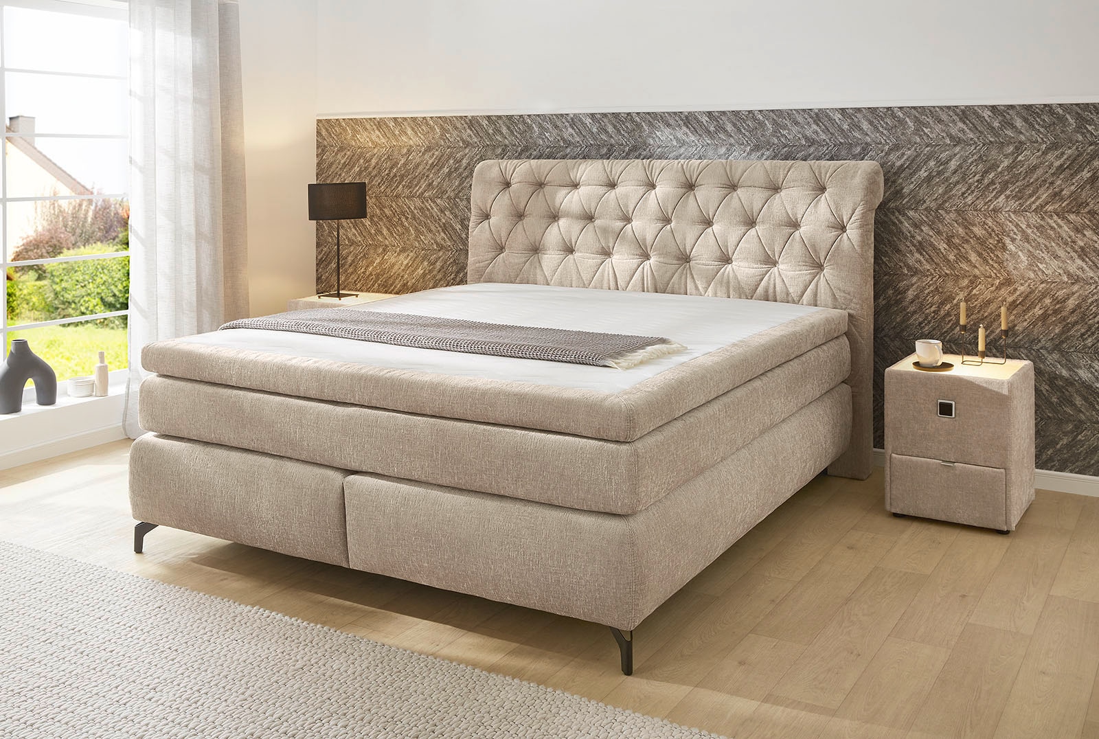 Jockenhöfer Gruppe Boxspringbett »Scarlett mit einer hochwertigen 7-Zonen-T günstig online kaufen