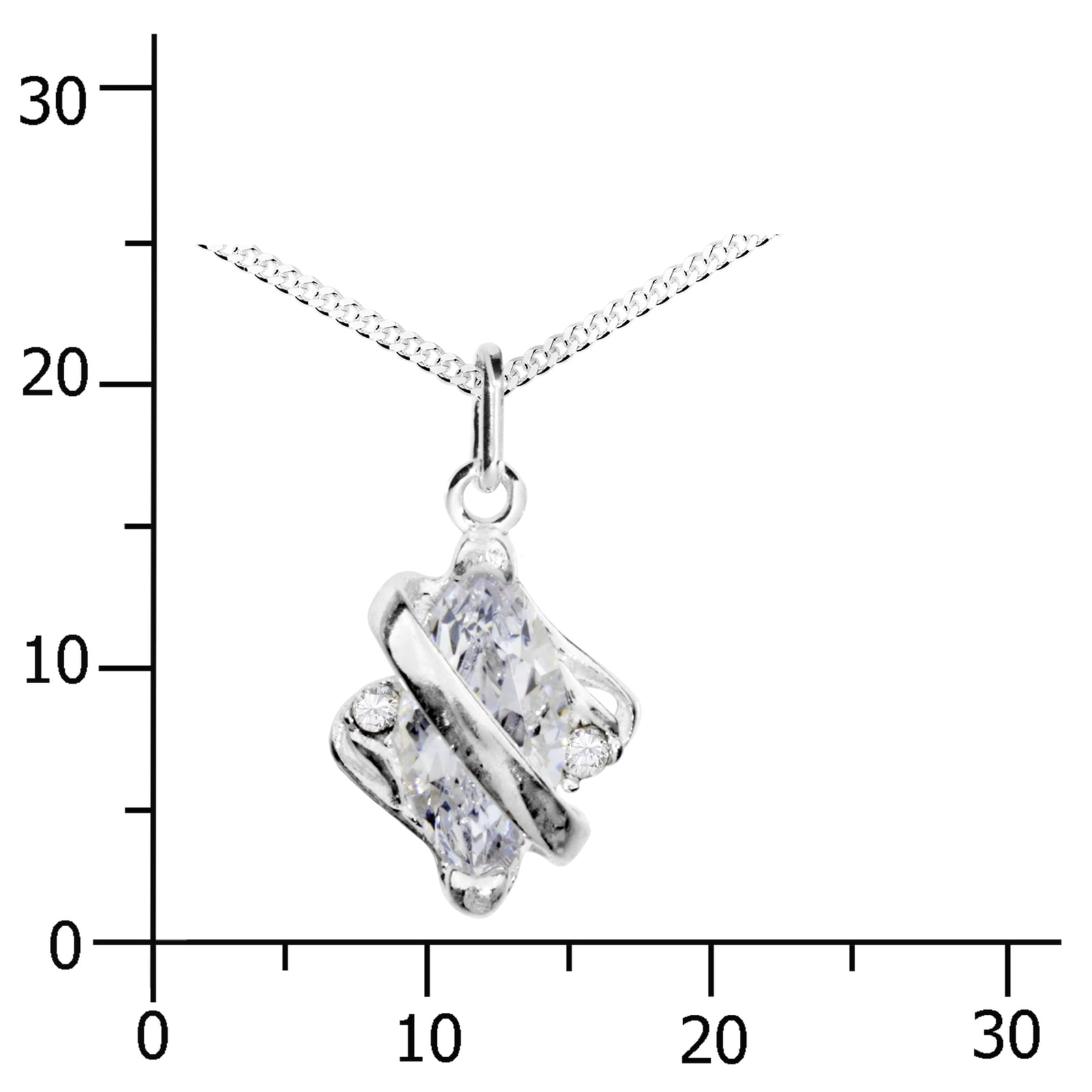 OSTSEE-SCHMUCK Kette mit Anhänger »Ostsee-Schmuck Kette mit Anhänger Paola Kette mit Anhänger Paola«, (2 tlg.)