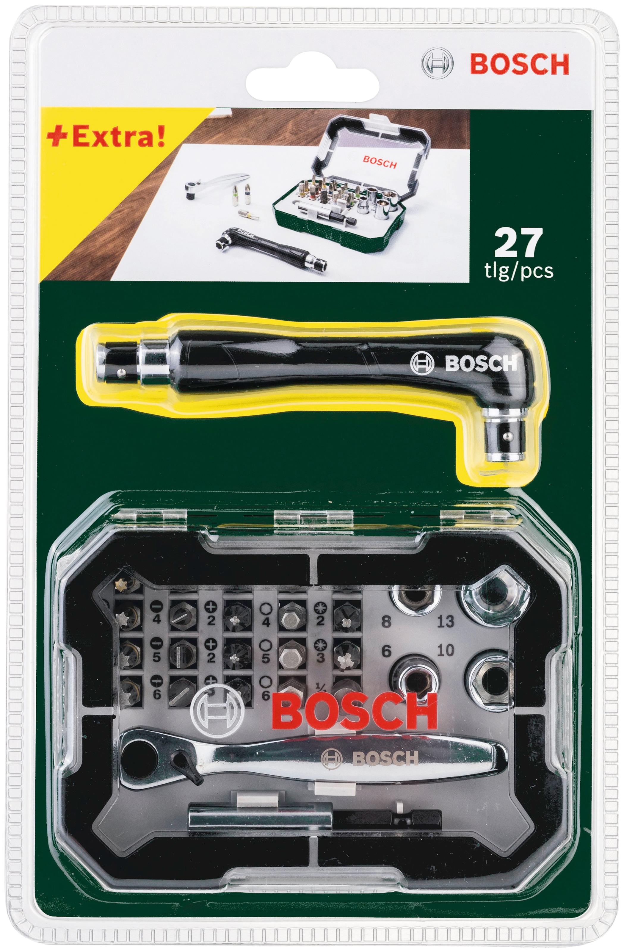 Bosch Home & Garden zusätzlicher mit 27-teilig, SDB-Set, »double Ratsche kaufen end«, Bit-Set online Set, Schrauberbit