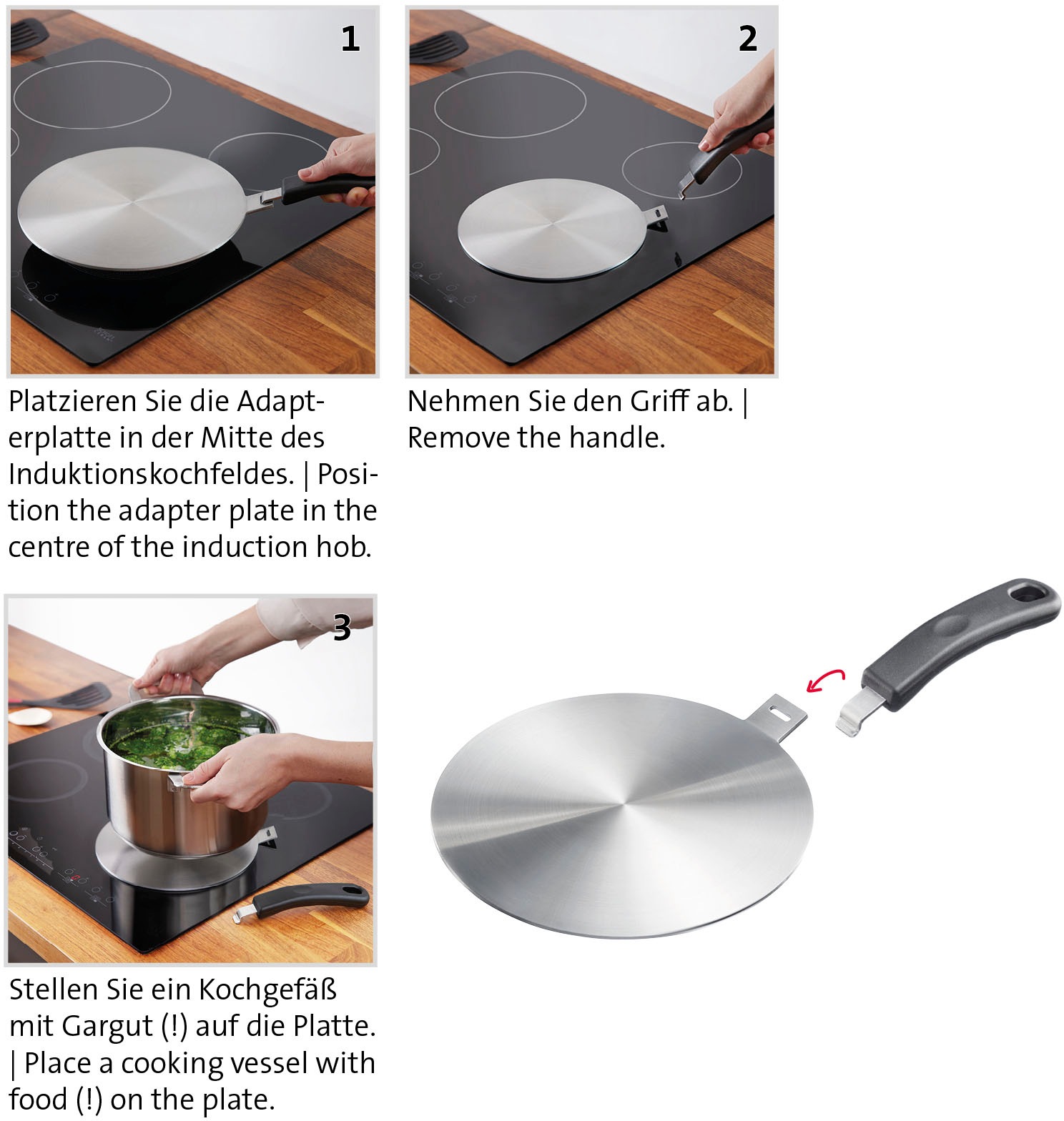 WESTMARK Kochfeld-Adapter, Induktionsadapterplatte