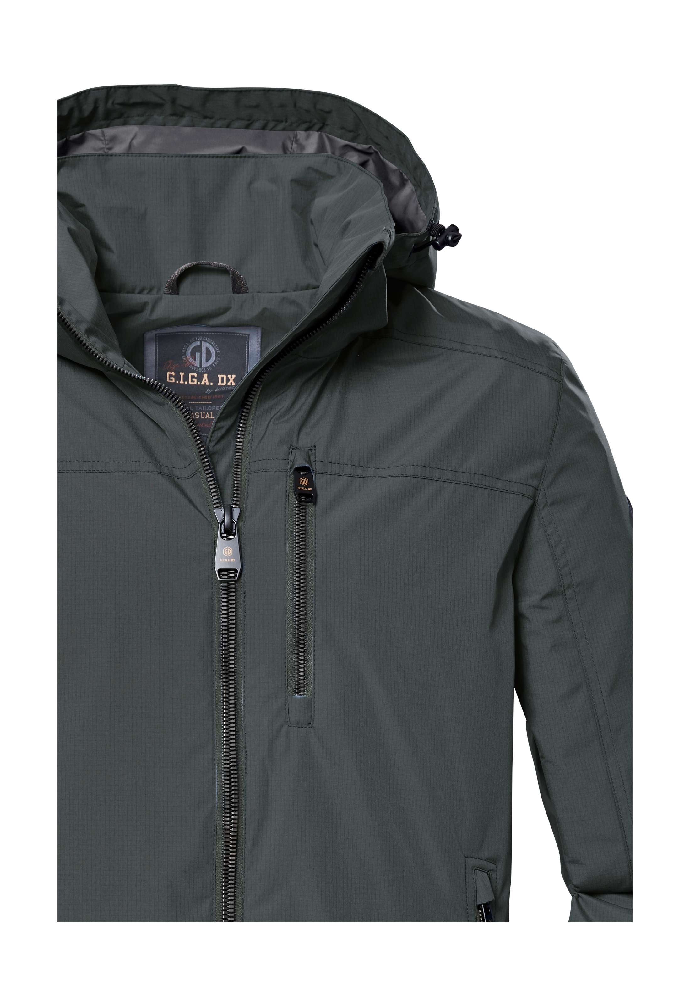 G.I.G.A. DX by killtec Funktionsjacke »GS 13 MN JCKT«, Wasserabweisende Herrenjacke mit abnehmbarer Kapuze und Zippern