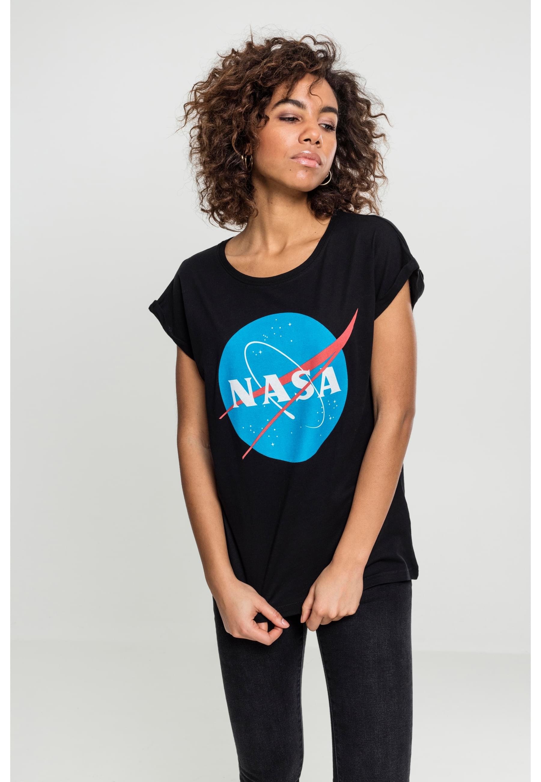 MisterTee T-Shirt »MisterTee Damen Ladies NASA Insignia Tee« 1 Stk.
