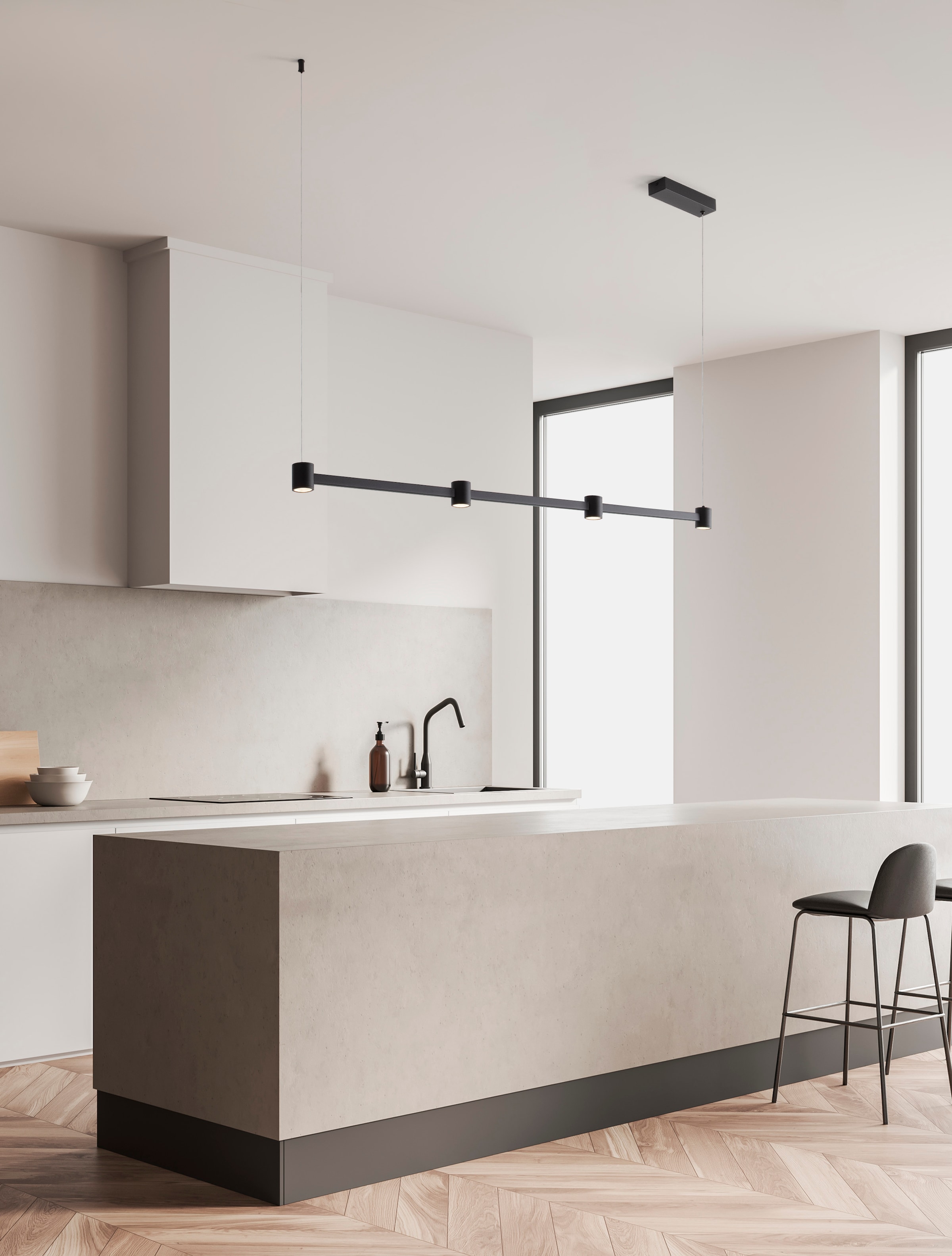 Nova Luce Pendelleuchte »PUIZE«, 4 flammig