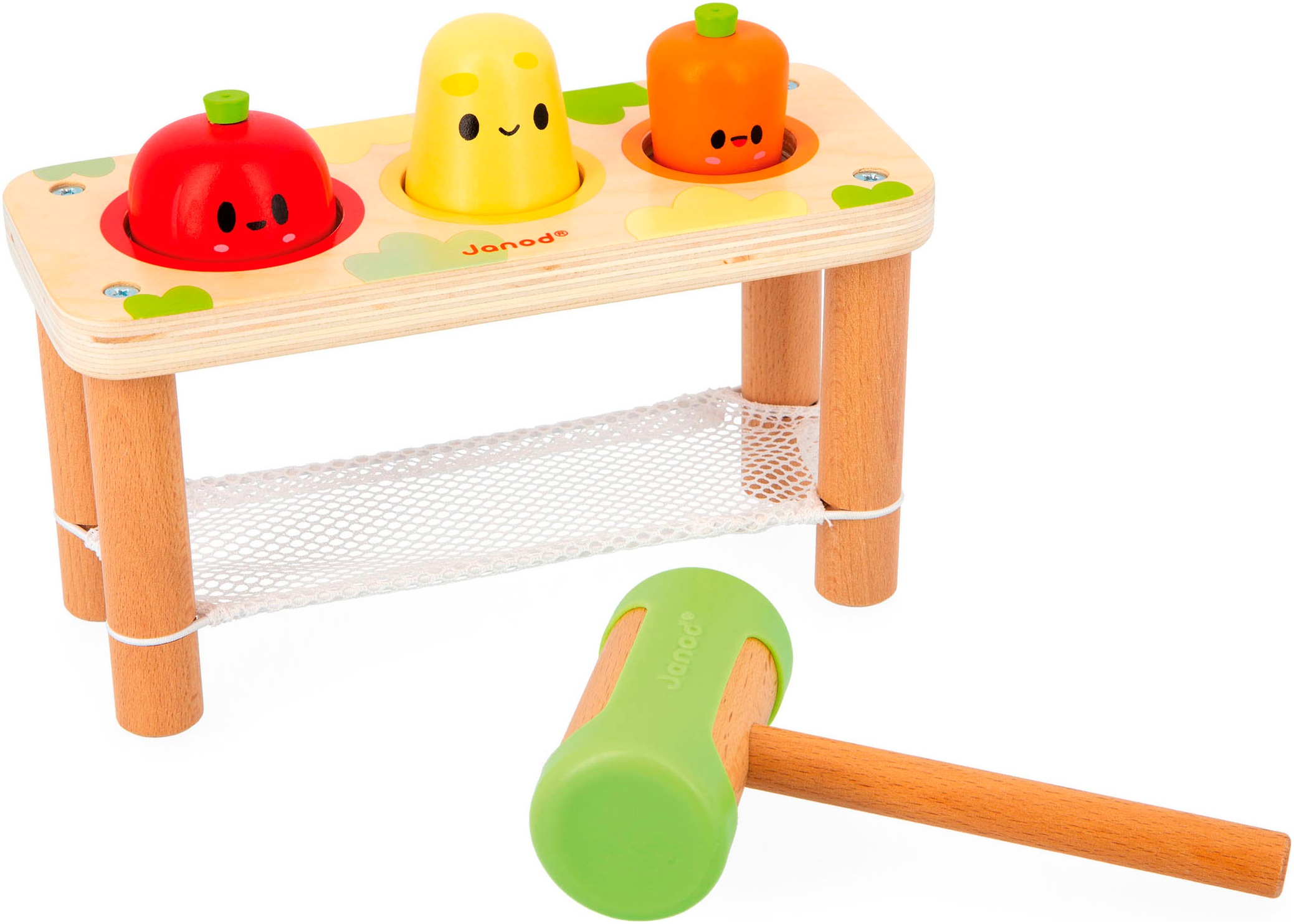 JANOD Klopfbank »Bauernhof - Gemüse« FSC - schützt Wald bunt