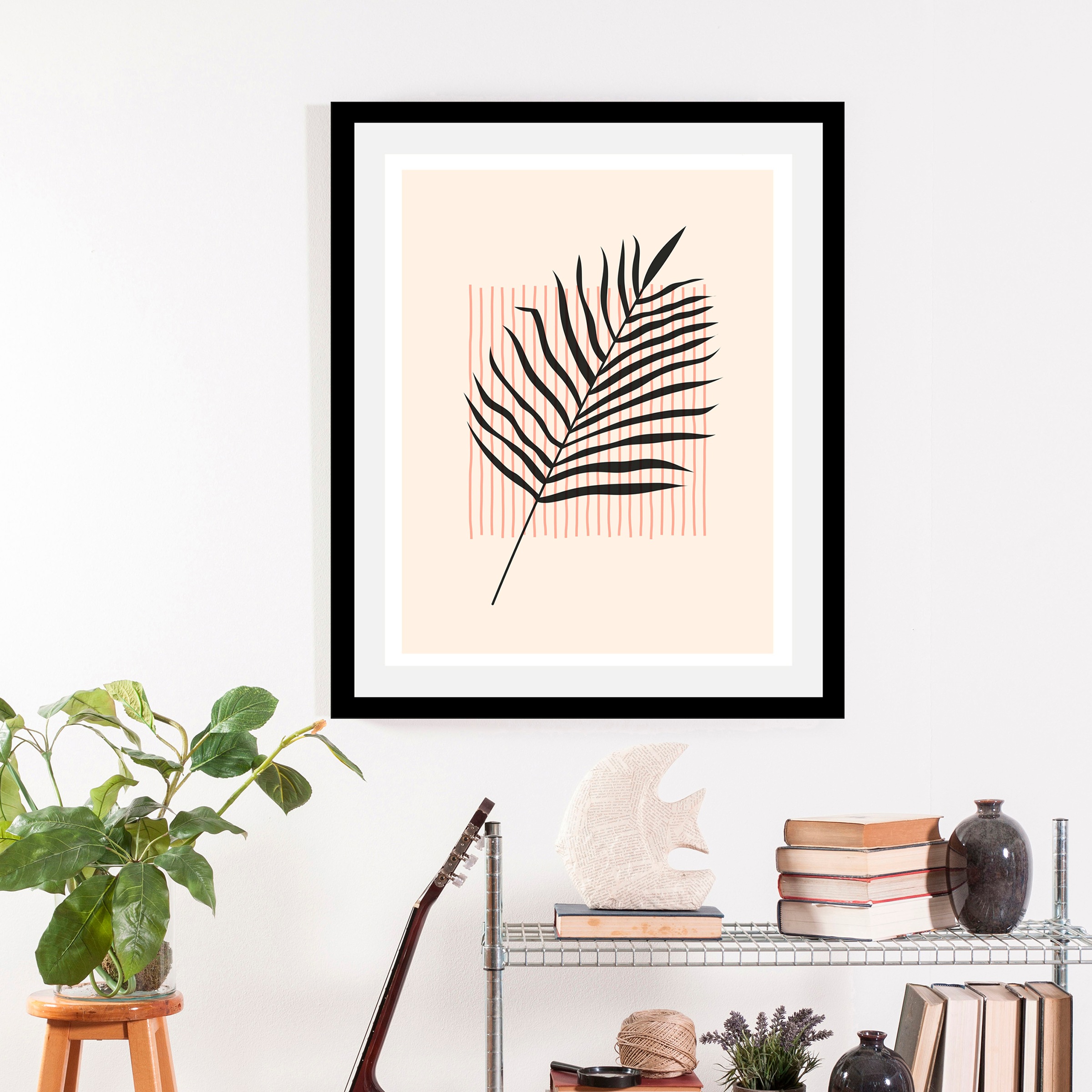 queence Bild »Leaf«, (1 St.), HD Premium Poster-Druck inkl. Holzrahmen günstig online kaufen