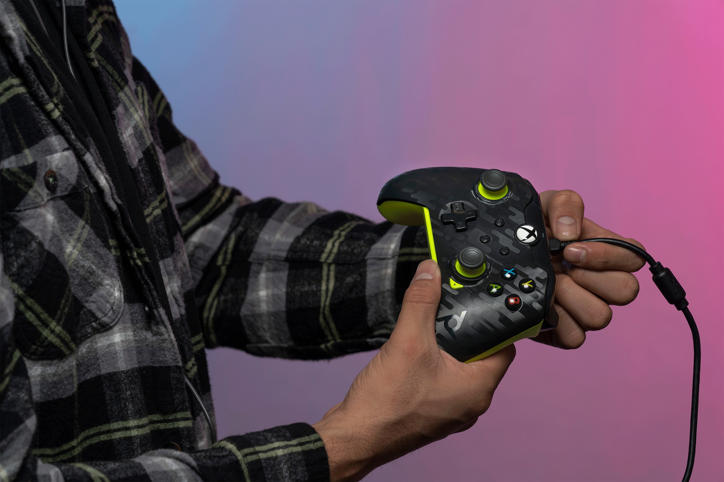 PDP - Performance Designed Products Gamepad »kabelgebunden Electric Carbon XBOX Series X«