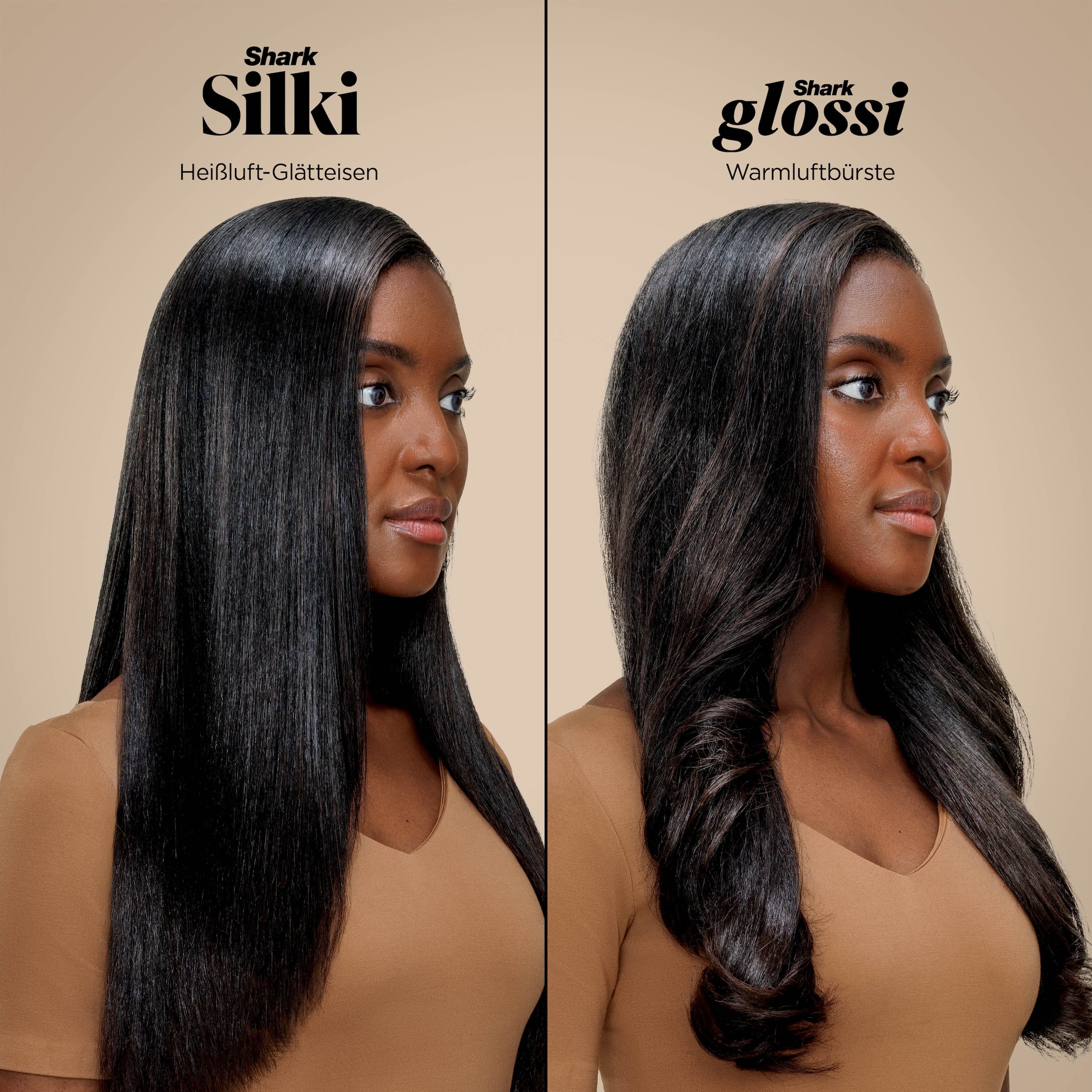 Shark Haarstyler »Glam Multistyler HD6051SEUPK für glatte Haare, Wellen und Locken« Keramik-Beschichtung hitzekontrollierte Keramik und Luftstrom ermöglichen jeden Style