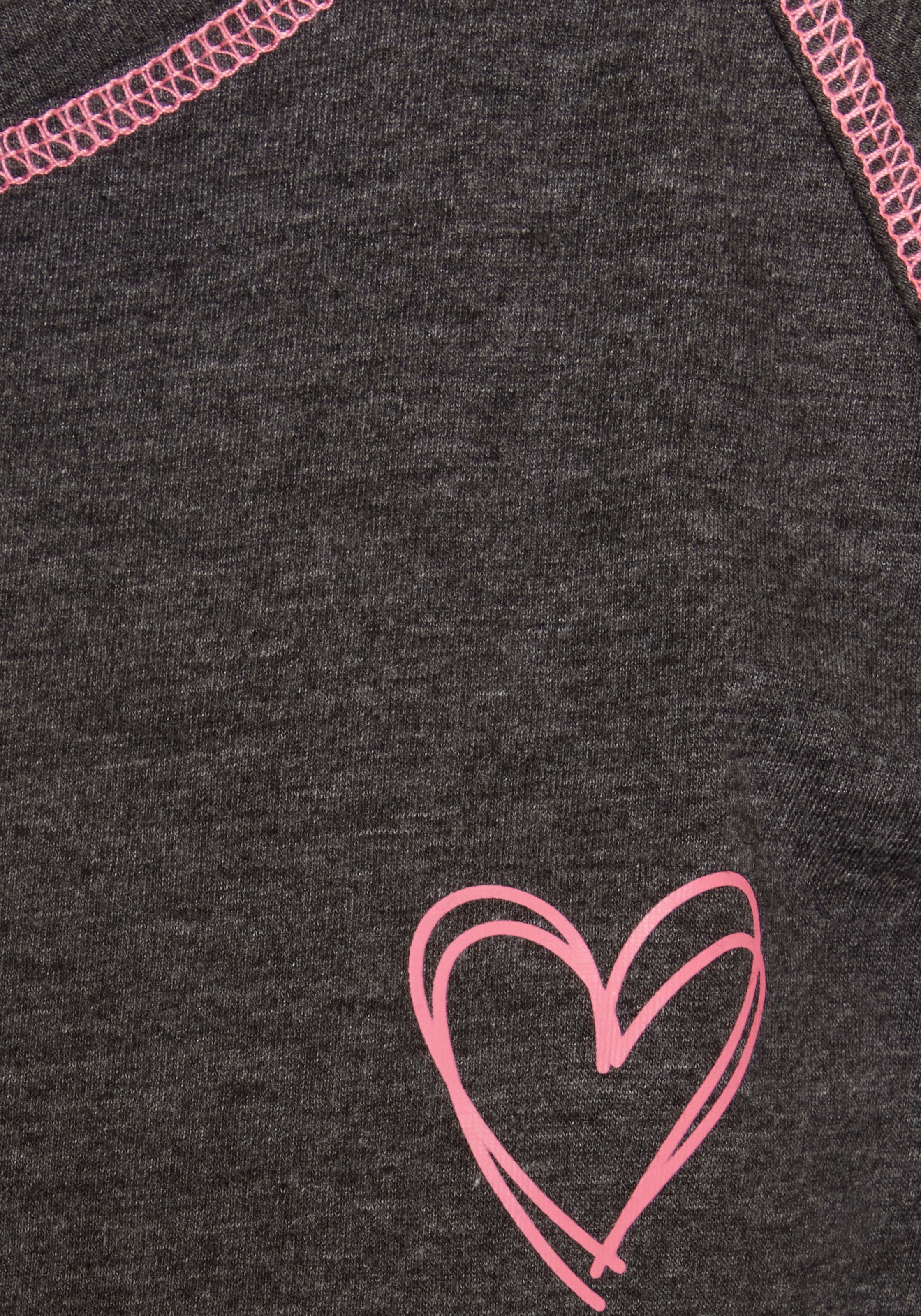 Vivance Dreams Nachthemd mit dekorativen Flatlock-Nähten in Neonfarben