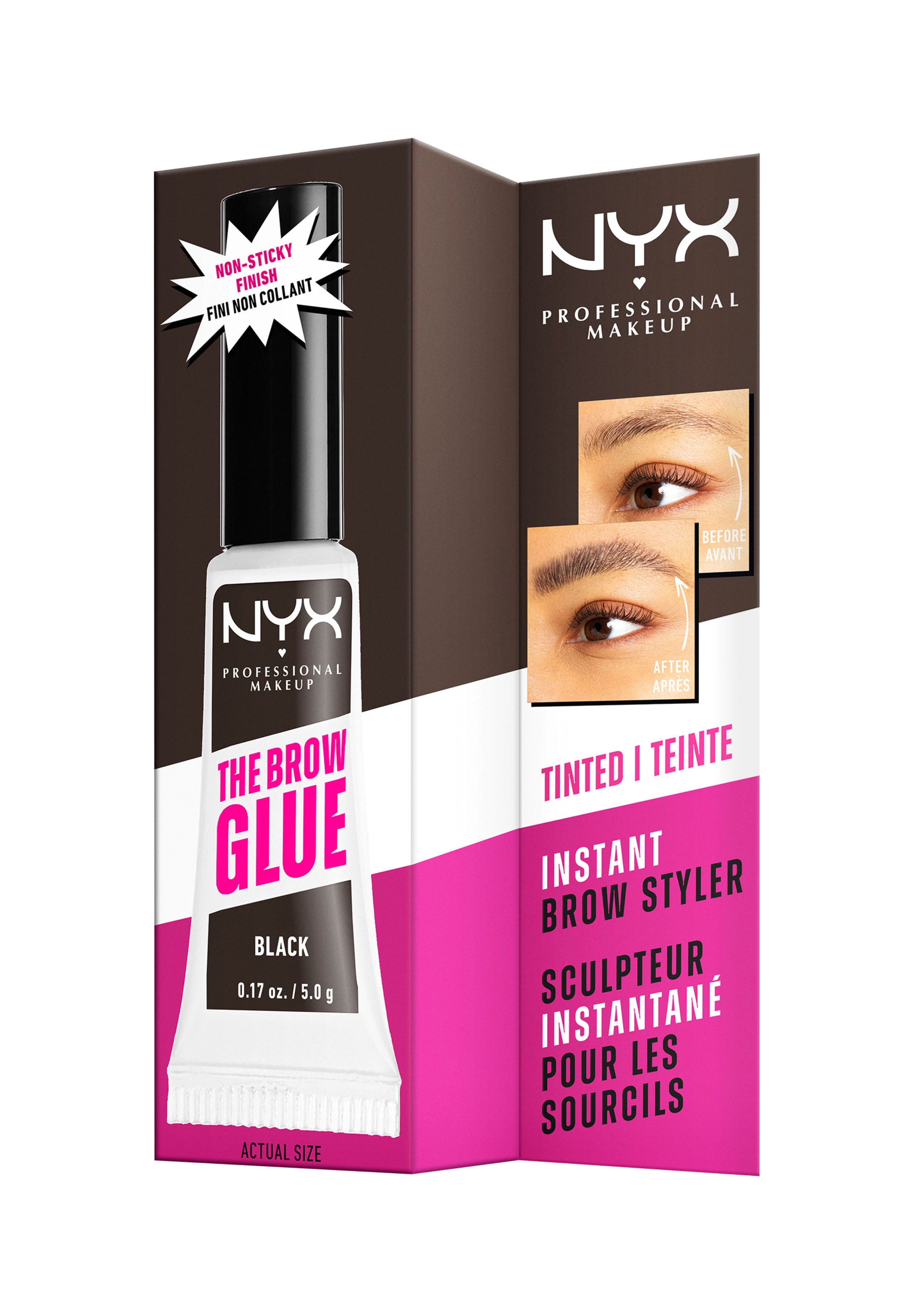 NYX PROFESSIONAL MAKEUP Augenbrauenpflege »THE BROW GLUE INSTANT BROW STYLER« für extremen Halt von bis zu 16 Stunden