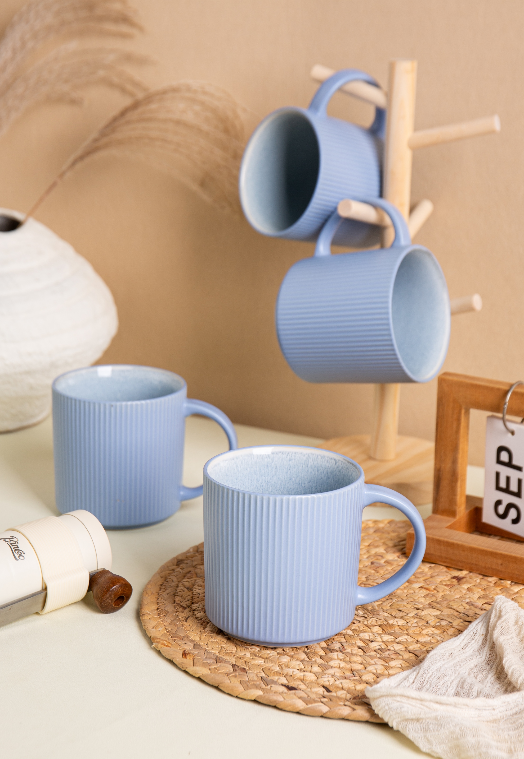 OTTO home Becher »Kaffeebecher Ylvii, 6er Set« spülmaschinenfest und mikrowellengeeignet, 460 ml