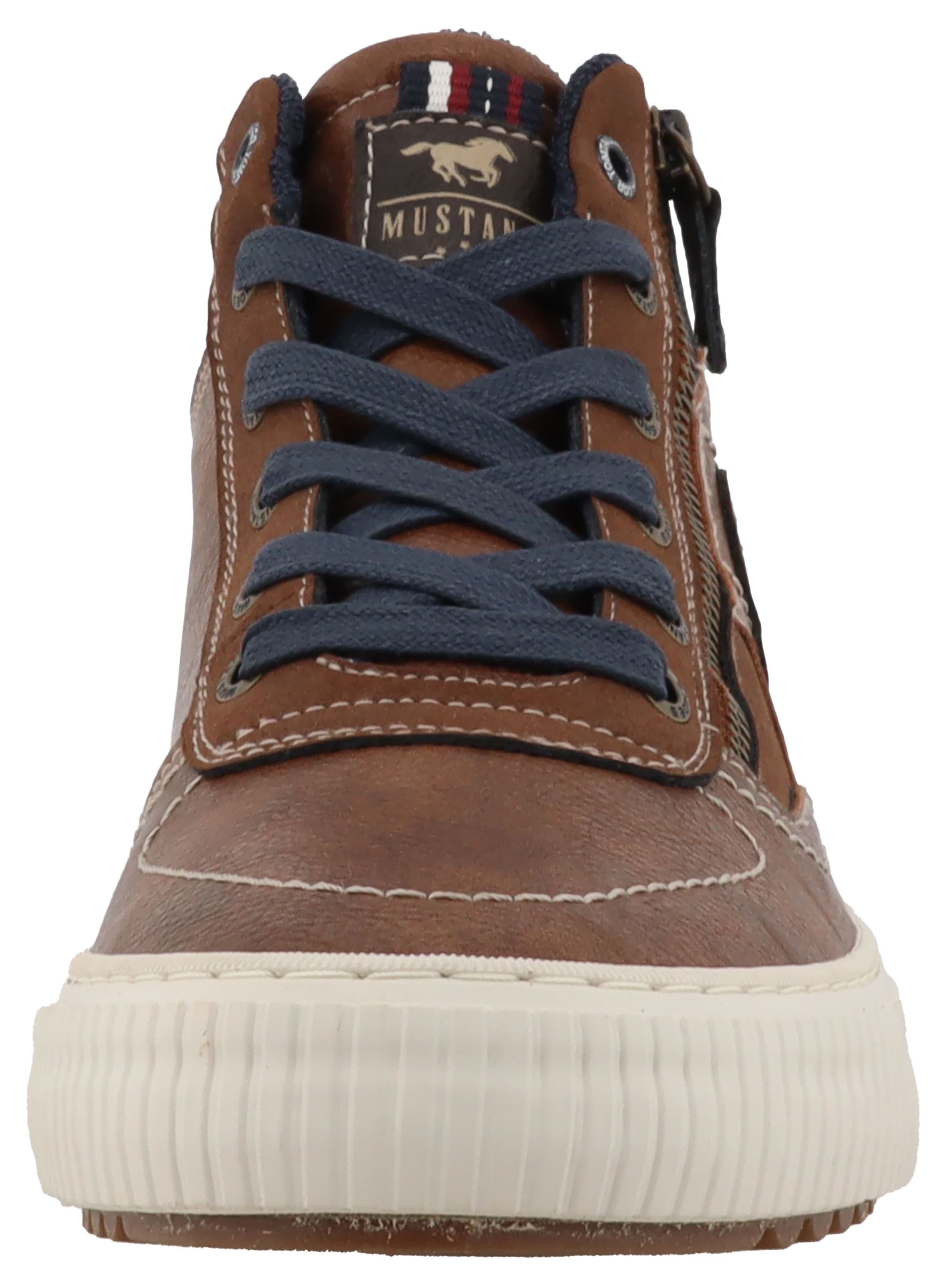 Mustang Shoes Sneaker »Masha«, High Top Sneaker, Schnürboots mit Reißverschluss
