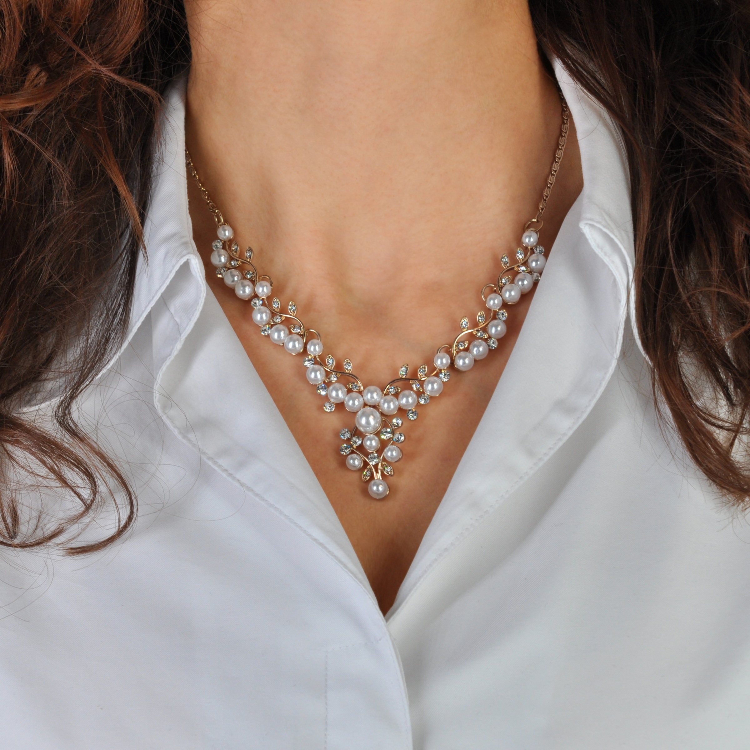 Firetti Collier »Schmuck Geschenk Collier Beautiful Pearl« mit Glasstein - mit Glasperle