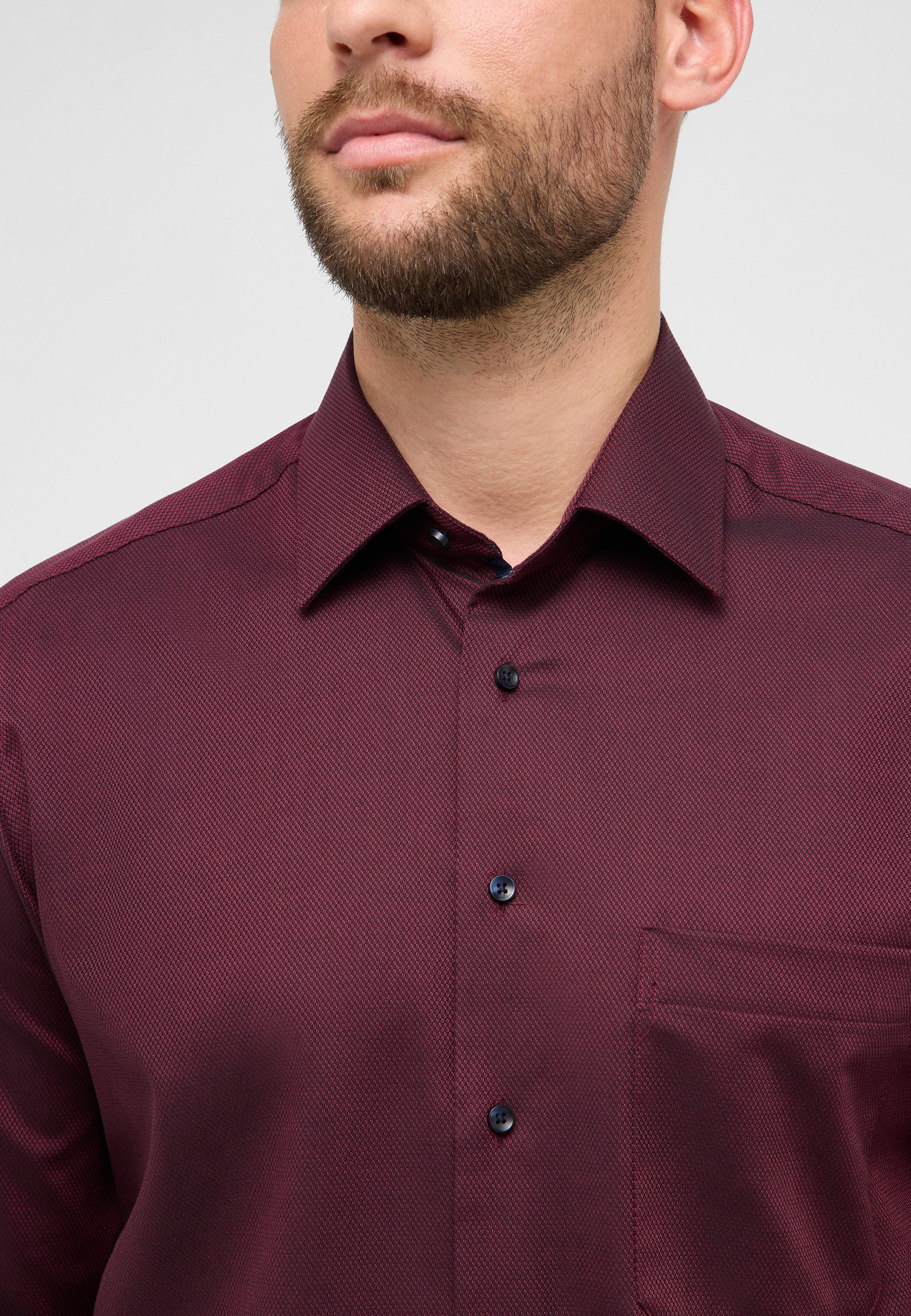 Eterna Langarmhemd »COMFORT FIT« NON IRON (bügelfrei)