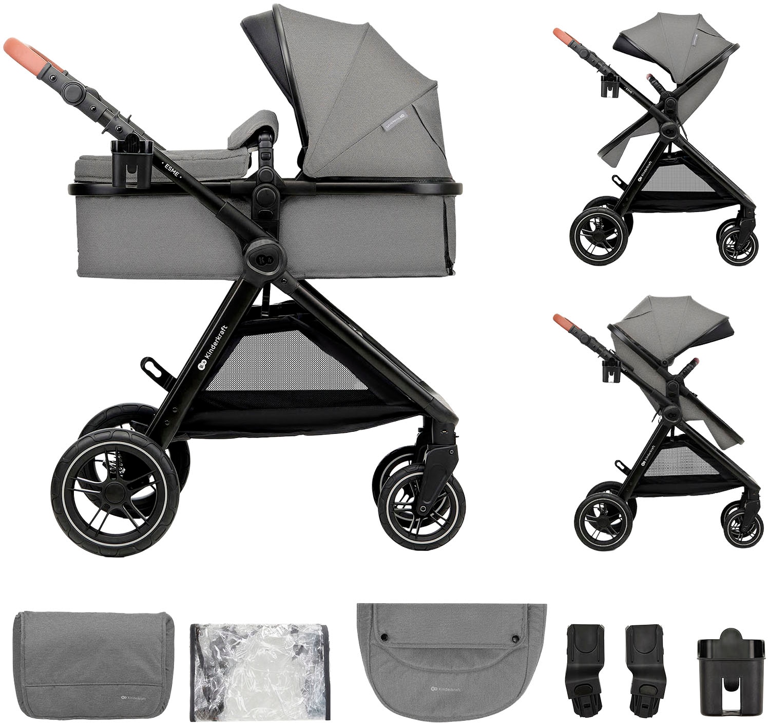 Kinderkraft Kombi-Kinderwagen »ESME 3IN1« 25 kg