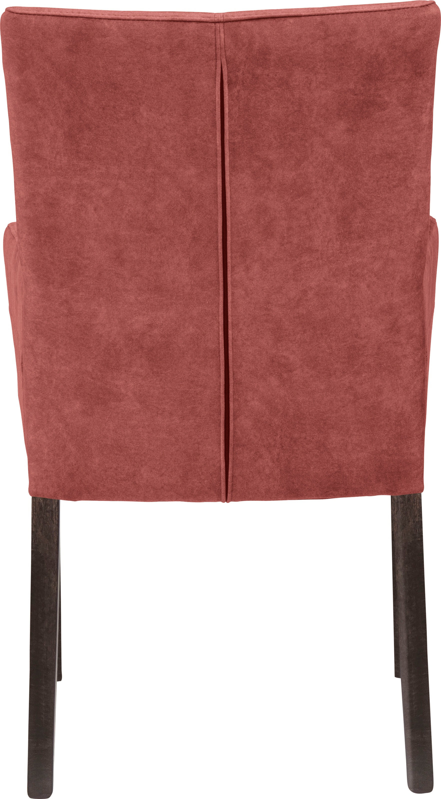 Home affaire Armlehnstuhl »Aspen«, Samtvelours, Beine aus massiver Buche, wengefarben  lackiert online bestellen | Stühle