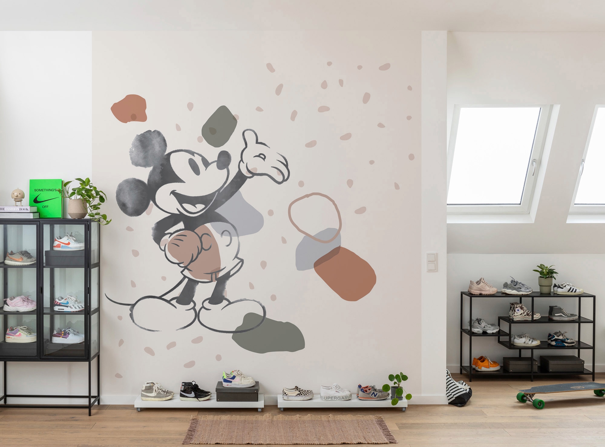 Komar Vliestapete »Mickey Organic Shapes«, 250x280 cm (Breite x Höhe) günstig online kaufen