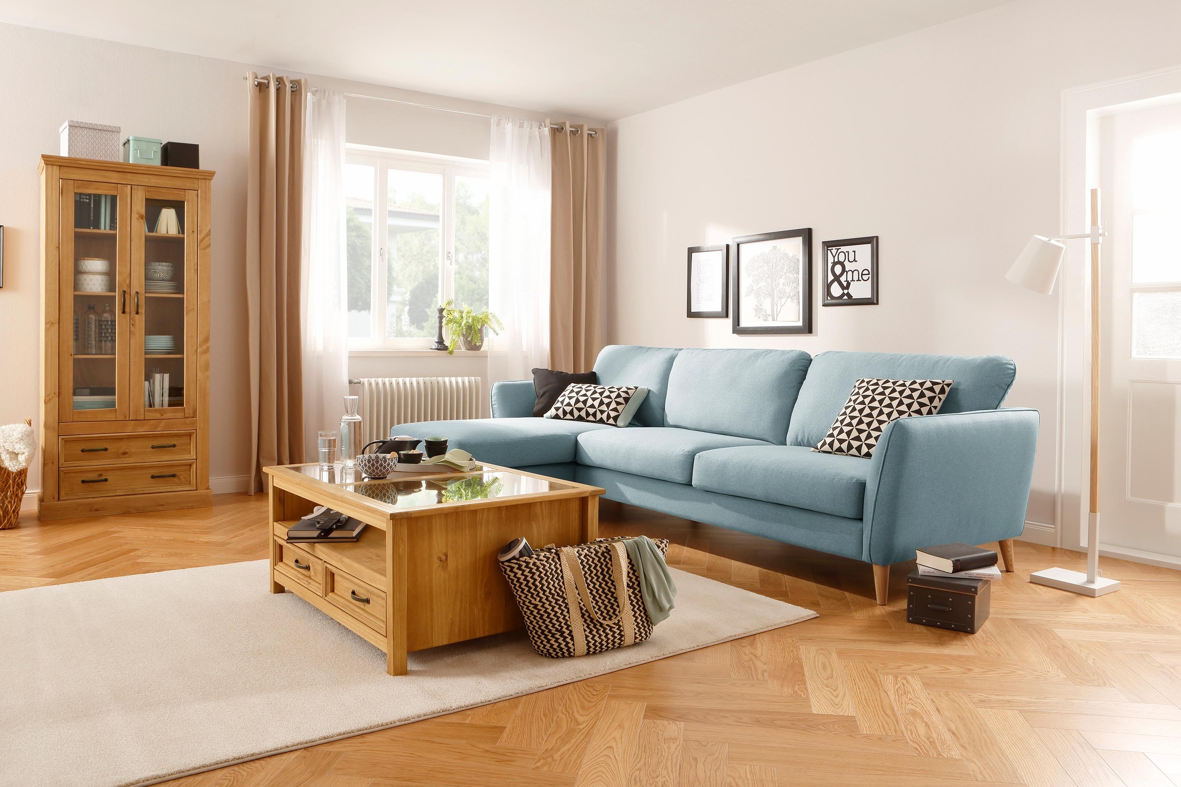 Home affaire Ecksofa »MARSEILLE (279/152cm),L-Form, Rec. rechts/links, vers günstig online kaufen