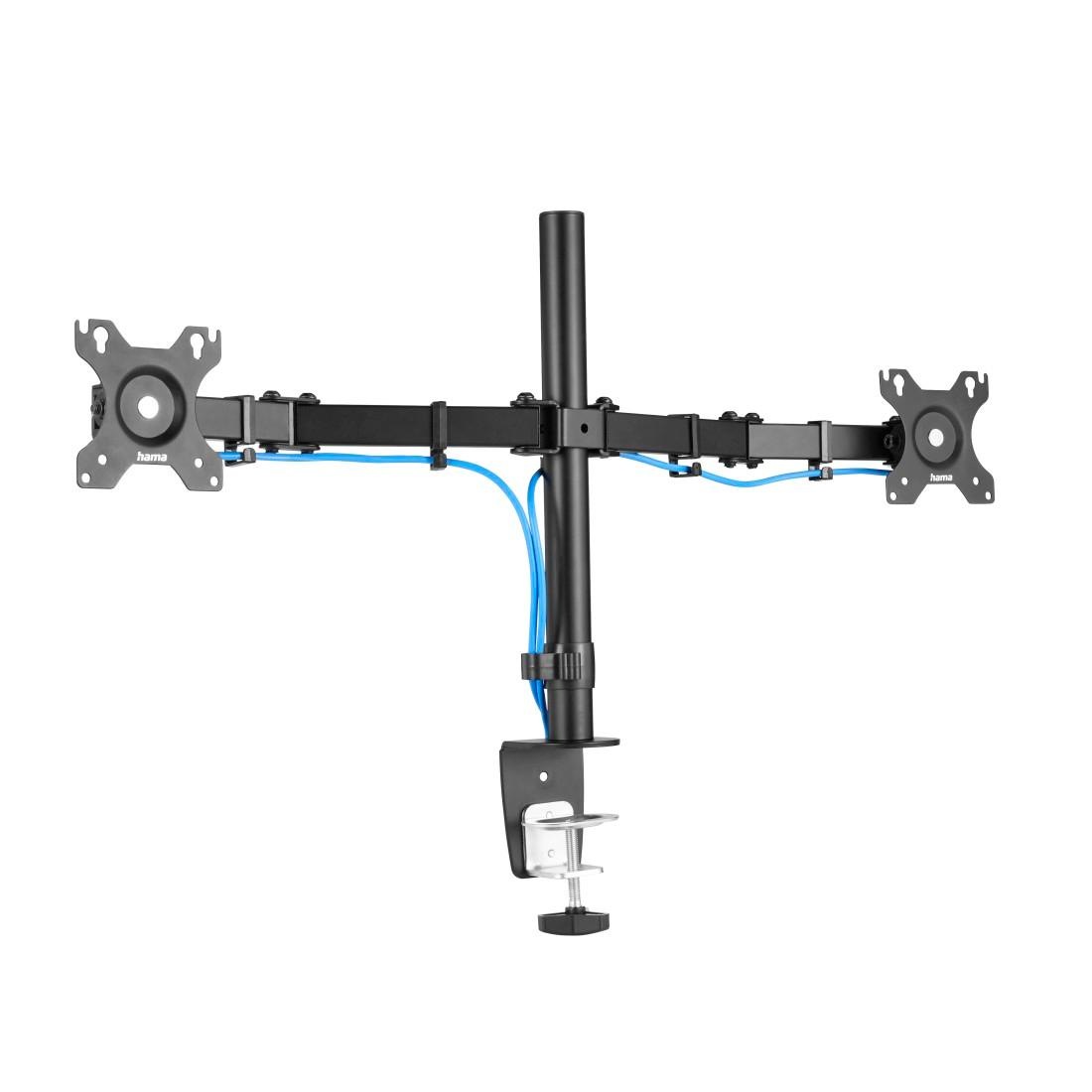 Hama Monitor-Halterung »Bildschirmhalterung, 2 Monitore, 13"-32" Doppelarm«, bis 81 cm Zoll