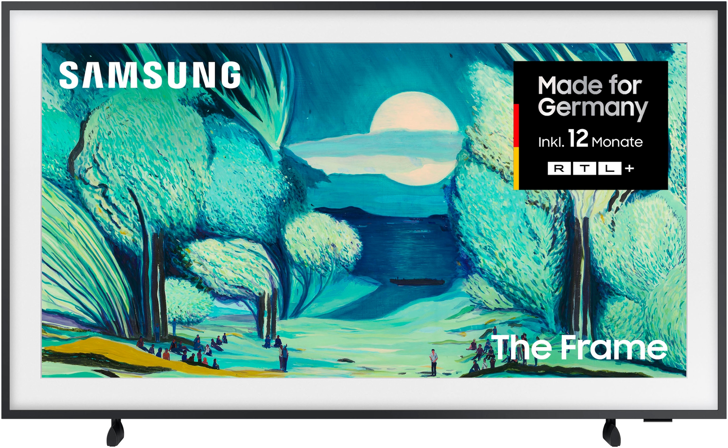 SAMSUNG QLED-Fernseher »GQ43LS03FAU« 108 cm/43 ′′ Smart-TV The Frame, Mattes Display, Art Mode, Austauschbare Rahmen, Dolby Atmos schwarz Mit...