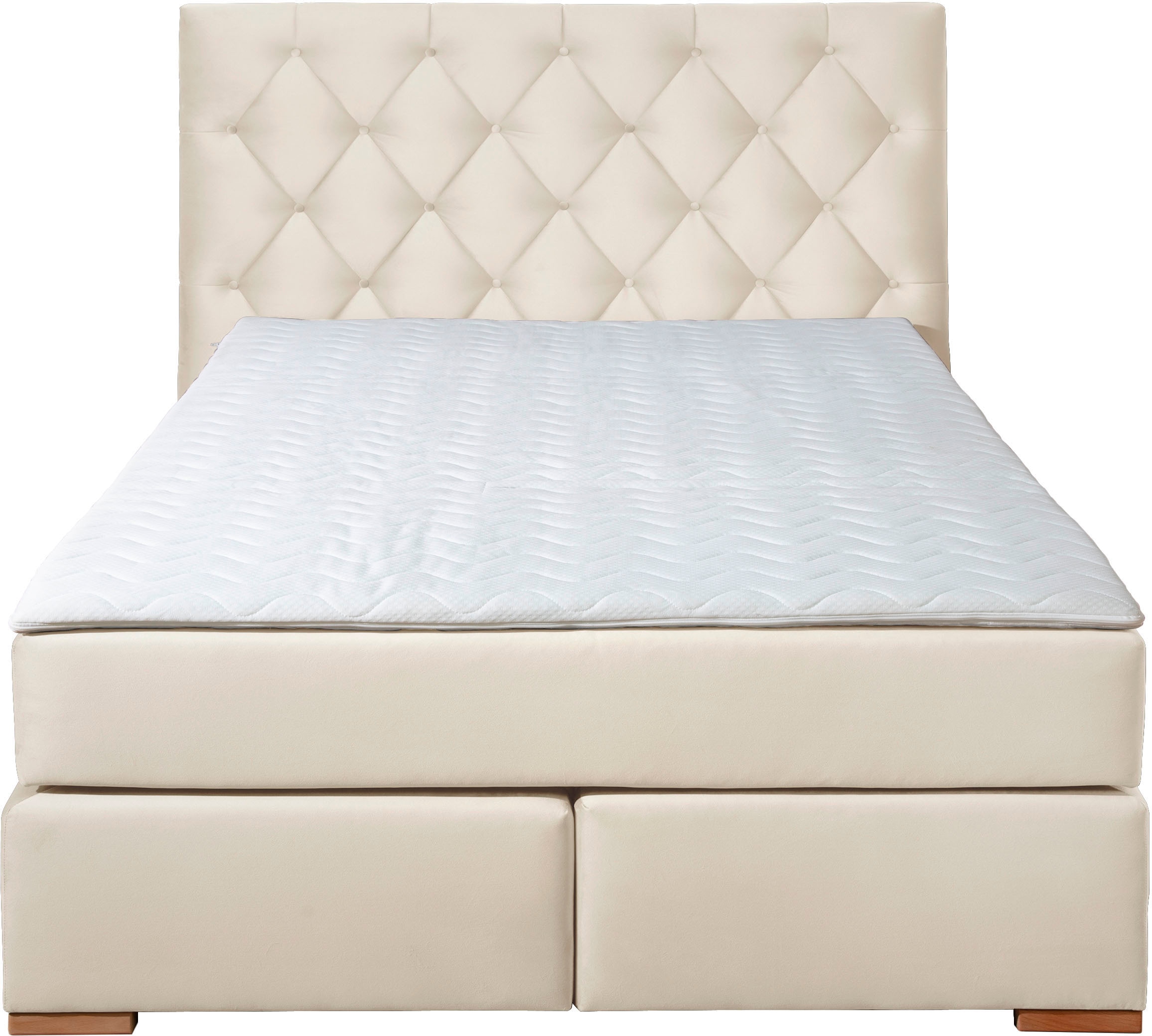 Home affaire Boxspringbett »Chalon, in verschiedenen Breiten«, inkl. Topper, wahlweise in H2, H3 oder H4 erhältlich