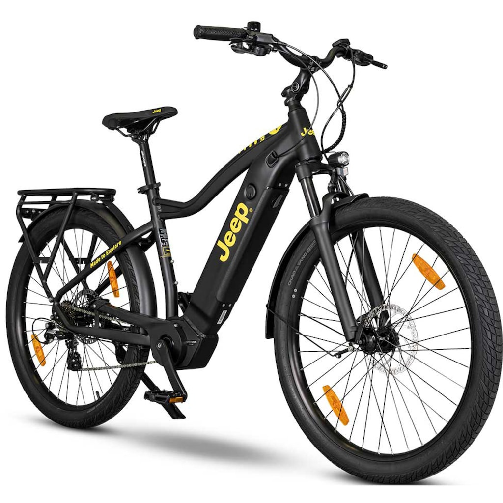 Jeep E-Bikes E-Bike »UMM 7000«, 7 Gang, Mittelmotor 250 W, (mit Akku-Ladegerät)