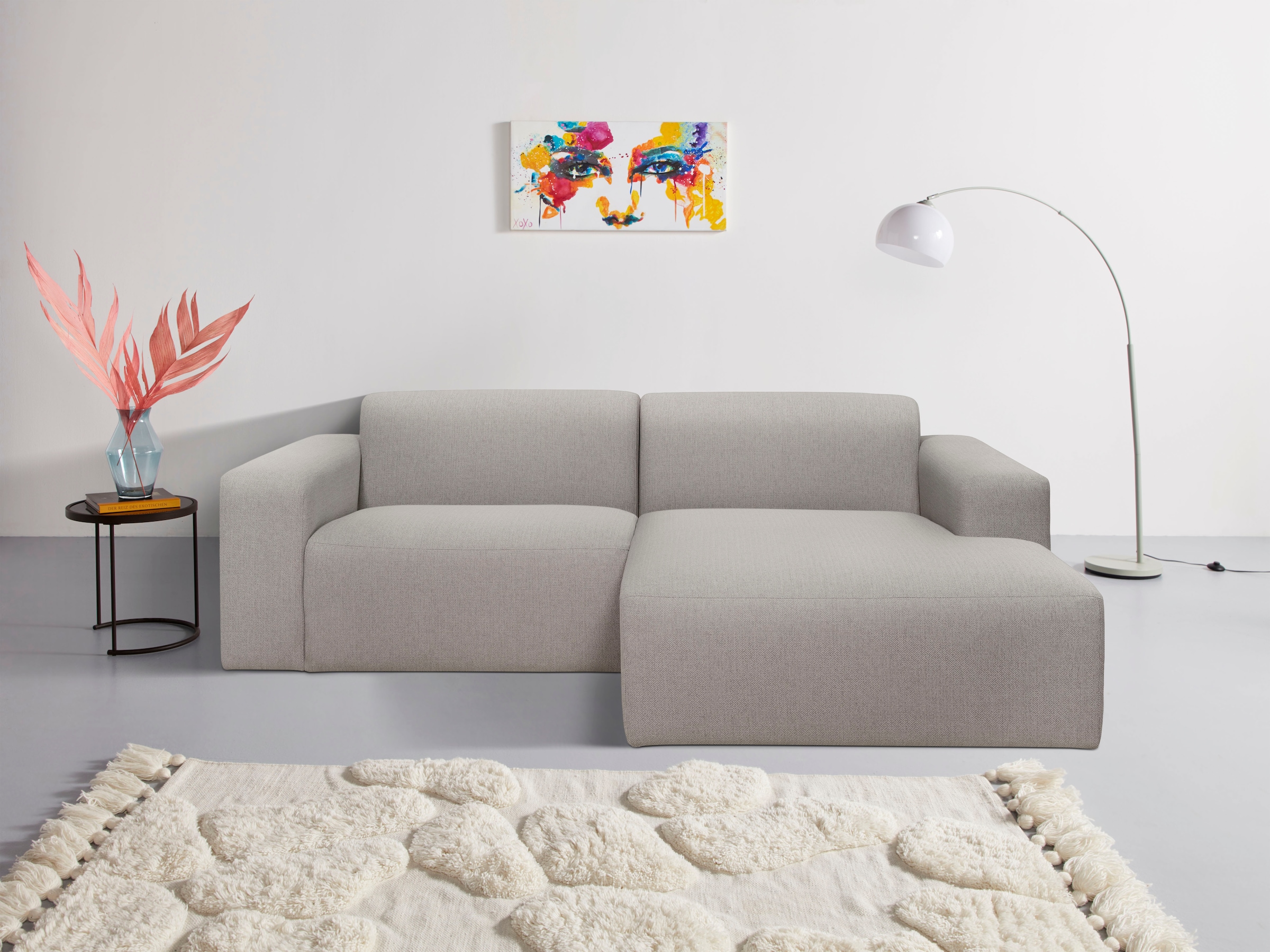 OTTO home Ecksofa »Koa, 228 cm, L-Form, Modulsofa in Cord, Chenille, Strukt günstig online kaufen