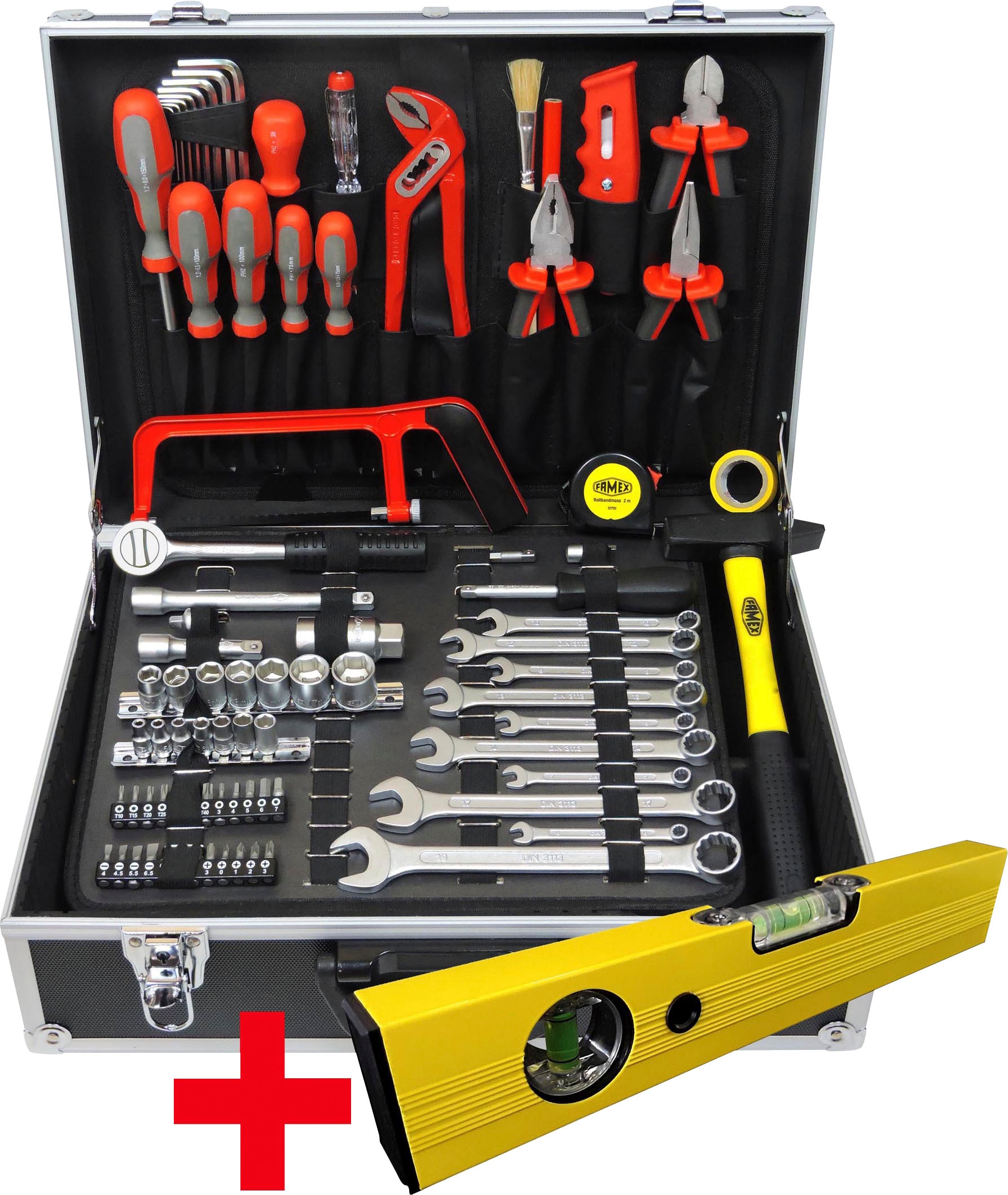 FAMEX Werkzeugset »759-63«, 125-tlg., Werkzeugkoffer im mit %Sale jetzt Werkzeug