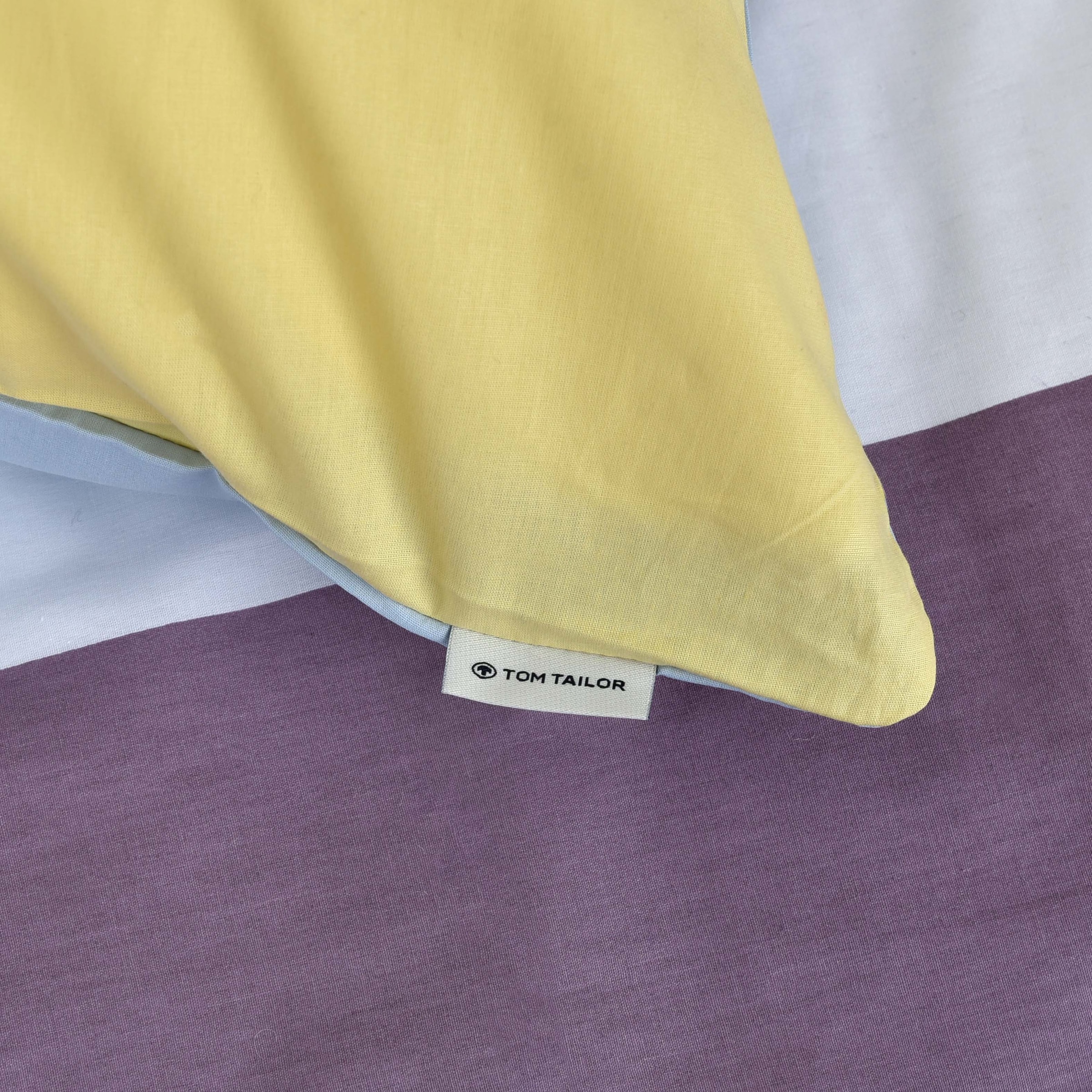TOM TAILOR HOME Bettwäsche »COLORED STRIPES in Gr. 135x200cm, 155x220cm, 200x220cm oder 100x135cm«, new bedroom, gewebtes Label