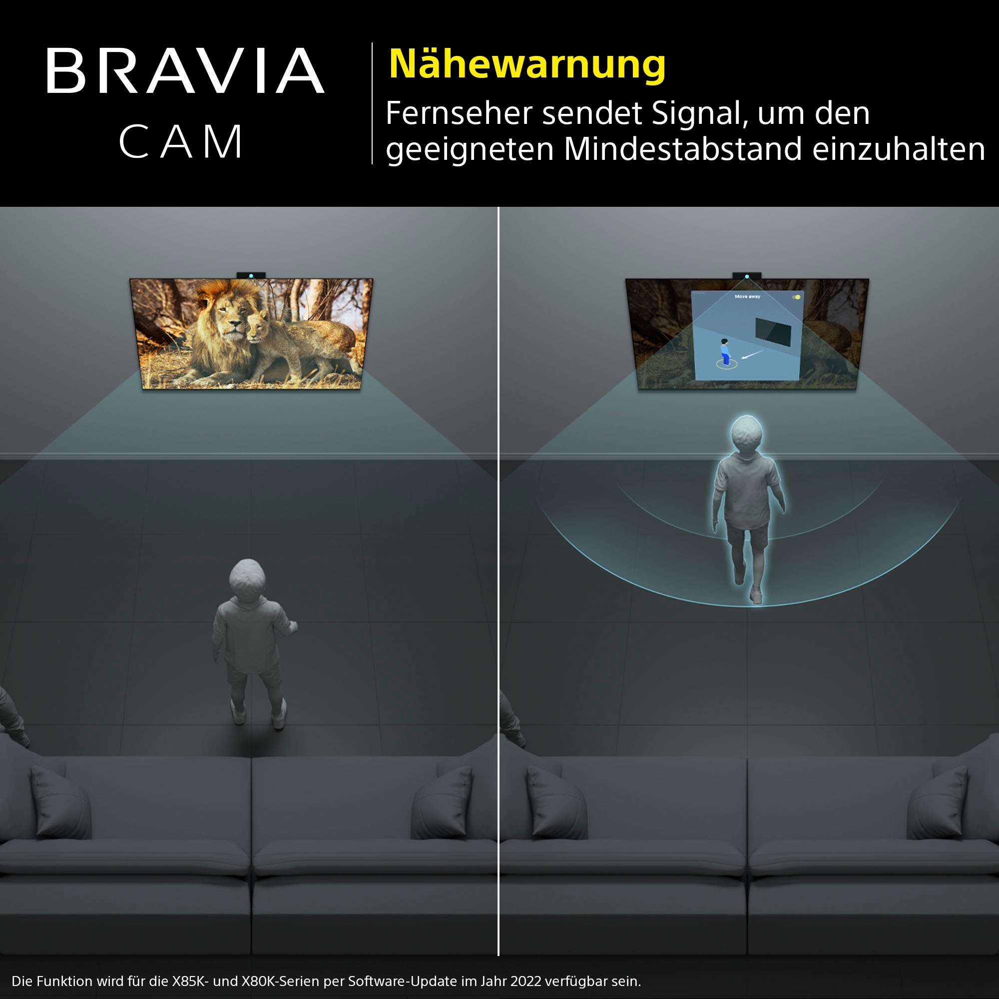 Sony TV-Adapter »BRAVIA CAM CMU-BC1«, TV-Zubehör für 2022 BRAVIA XR und X1 Web Cam USB-Anschluss