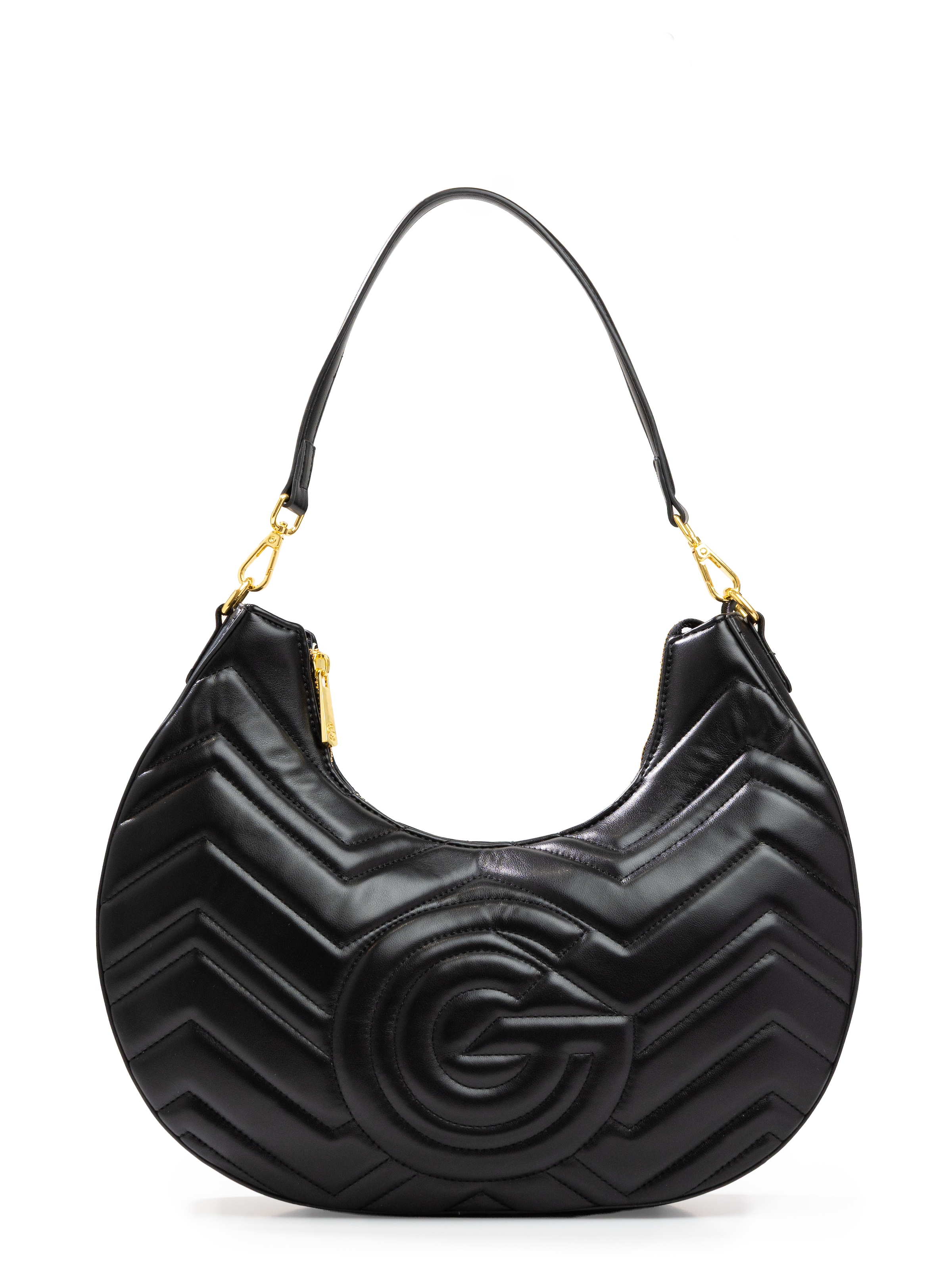 GABRIELLA G By Gabriella Gucci Hobo »JENNIFER« Damen Henkeltasche, Schultertasche, Umhängetasche mit vielen Details