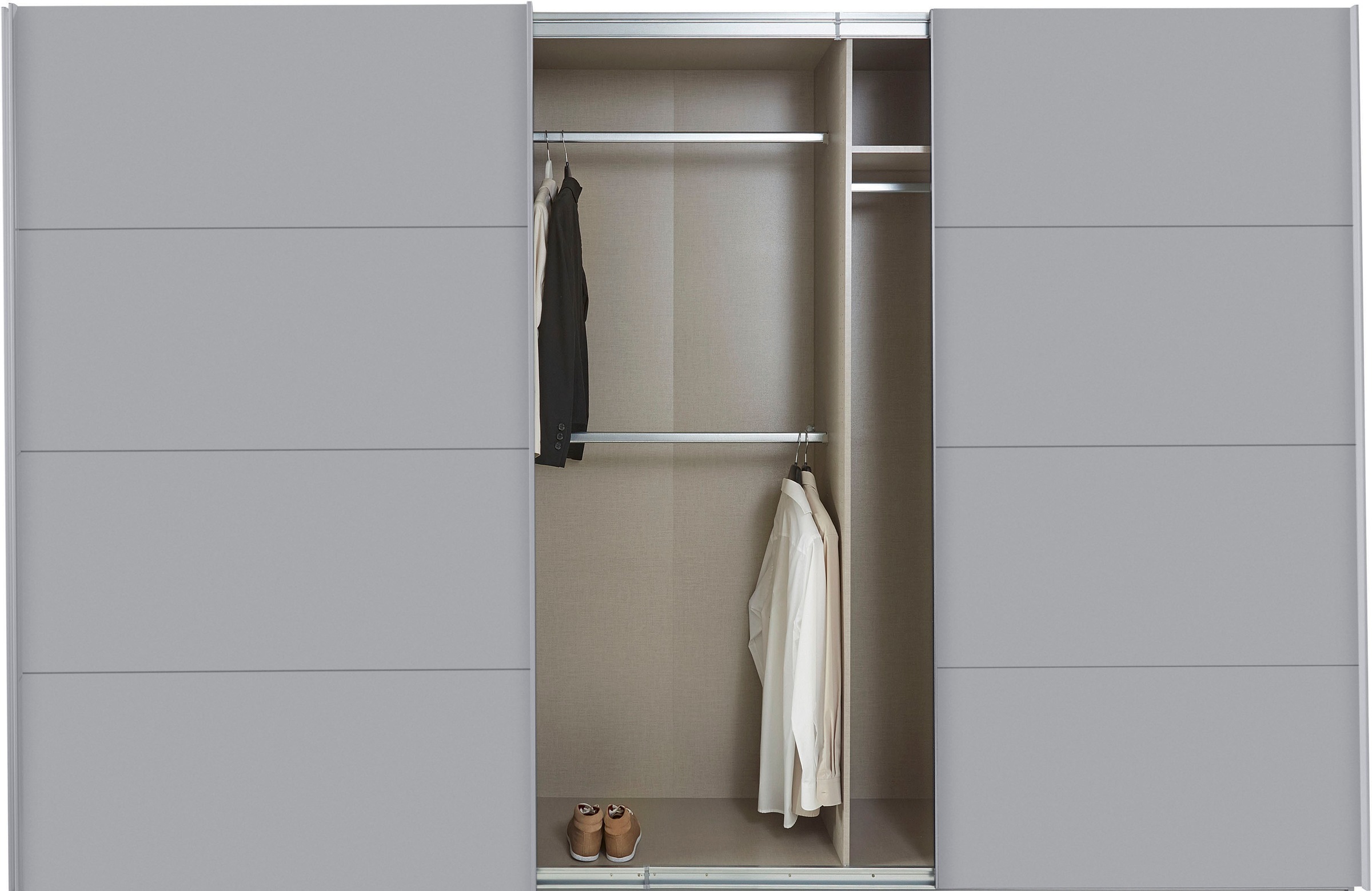 rauch Schwebetürenschrank »Kleiderschrank Schrank Garderobe TOPSELLER OTELI inkl. Inneneinteilung«, mit 3 Innenschubladen sowie zusätzlichen Einlegeböden MADE IN GERMANY