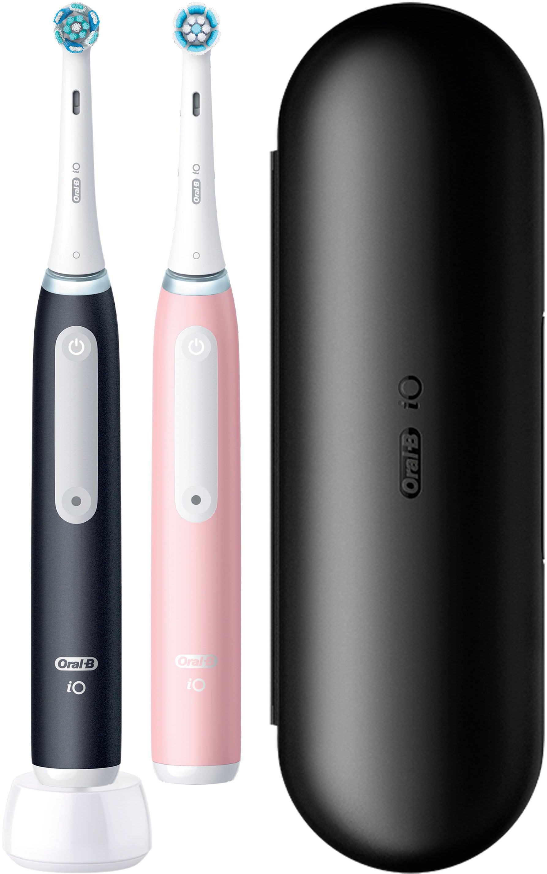 Oral-B Elektrische Zahnbürste »iO Series 3 Doppelpack« 2 Stk. Aufsteckbürsten Magnet-Technologie