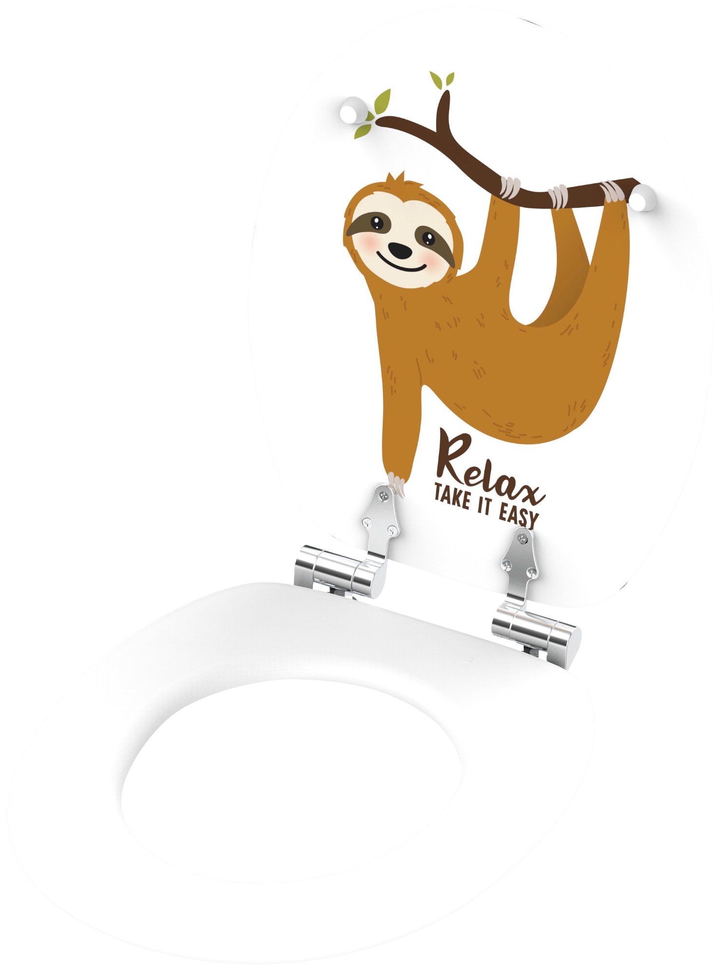 Sanilo WC-Sitz »Faultier« mit Absenkautomatik, BxL: 37,7 x 42,0 - 47,0 cm