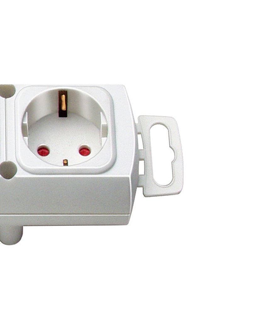 Brennenstuhl Steckdosenleiste »Comfort-Line Plus«, 4-fach, (Kabellänge 2 m), mit Flachstecker, Schalter und extra breiten Abständen der Steckdosen