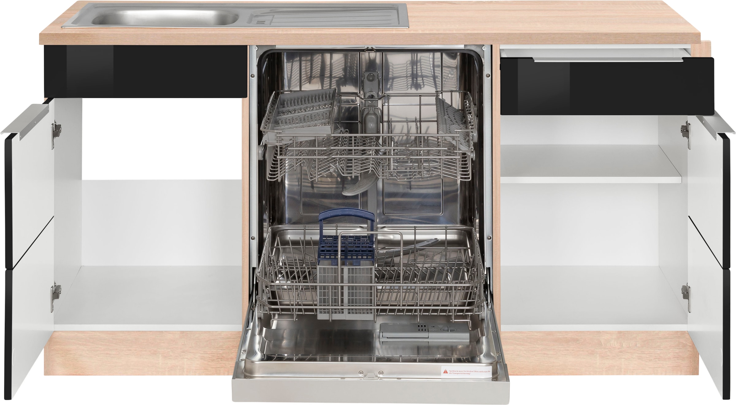 KOCHSTATION Winkelküche »KS-Brindisi« Stellbreite 220/280 cm, wahlweise mit E-Geräten, mit MDF-Fronten